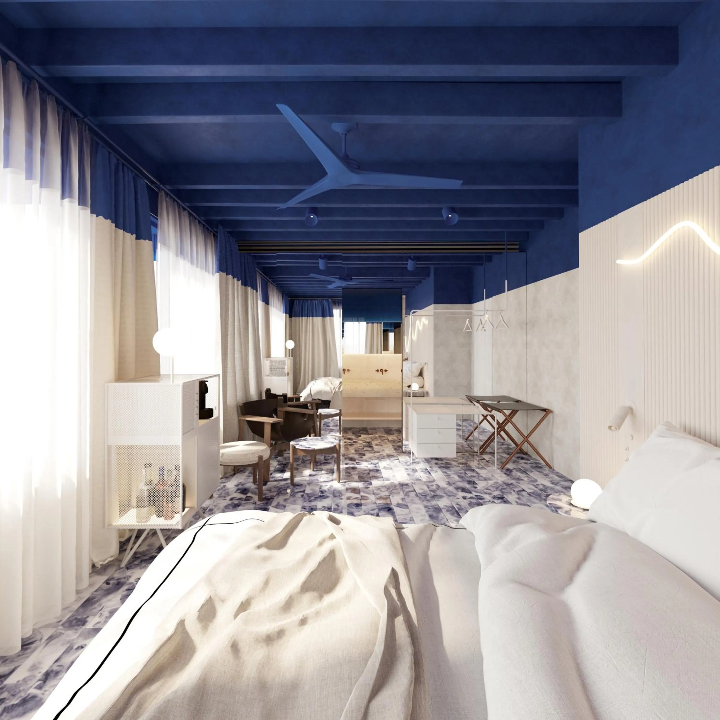 Bathroom, Bed in Terreno Barrio Hotel