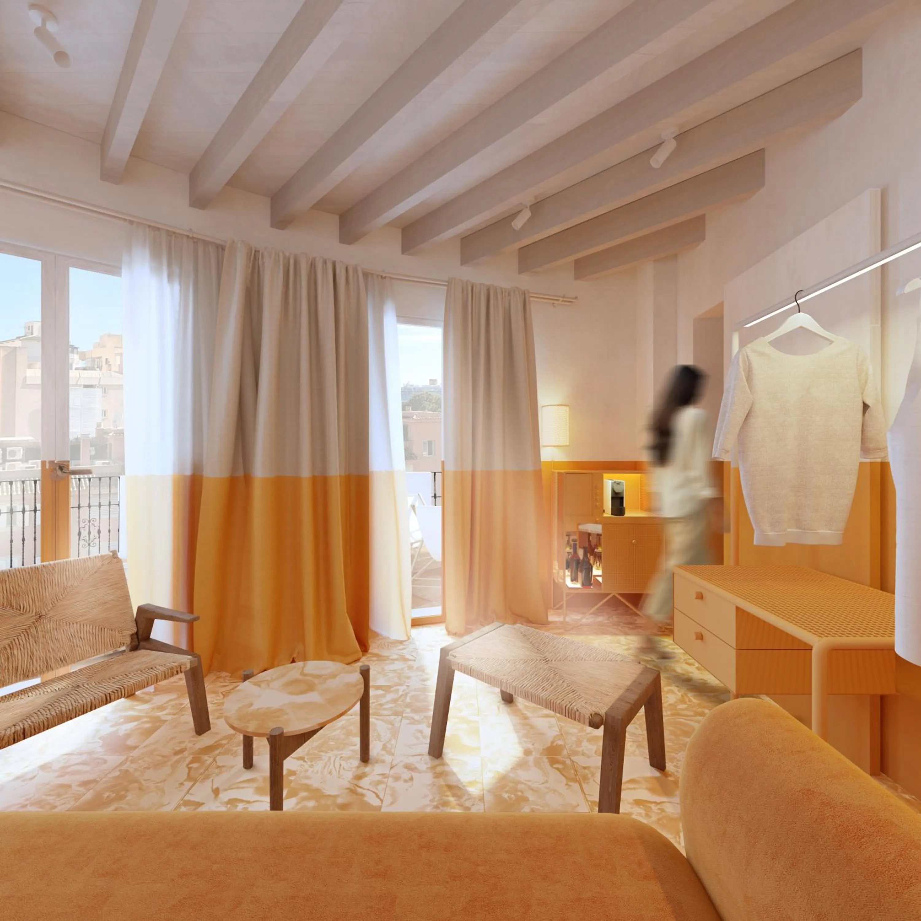 Photo of the whole room, Bed in Terreno Barrio Hotel