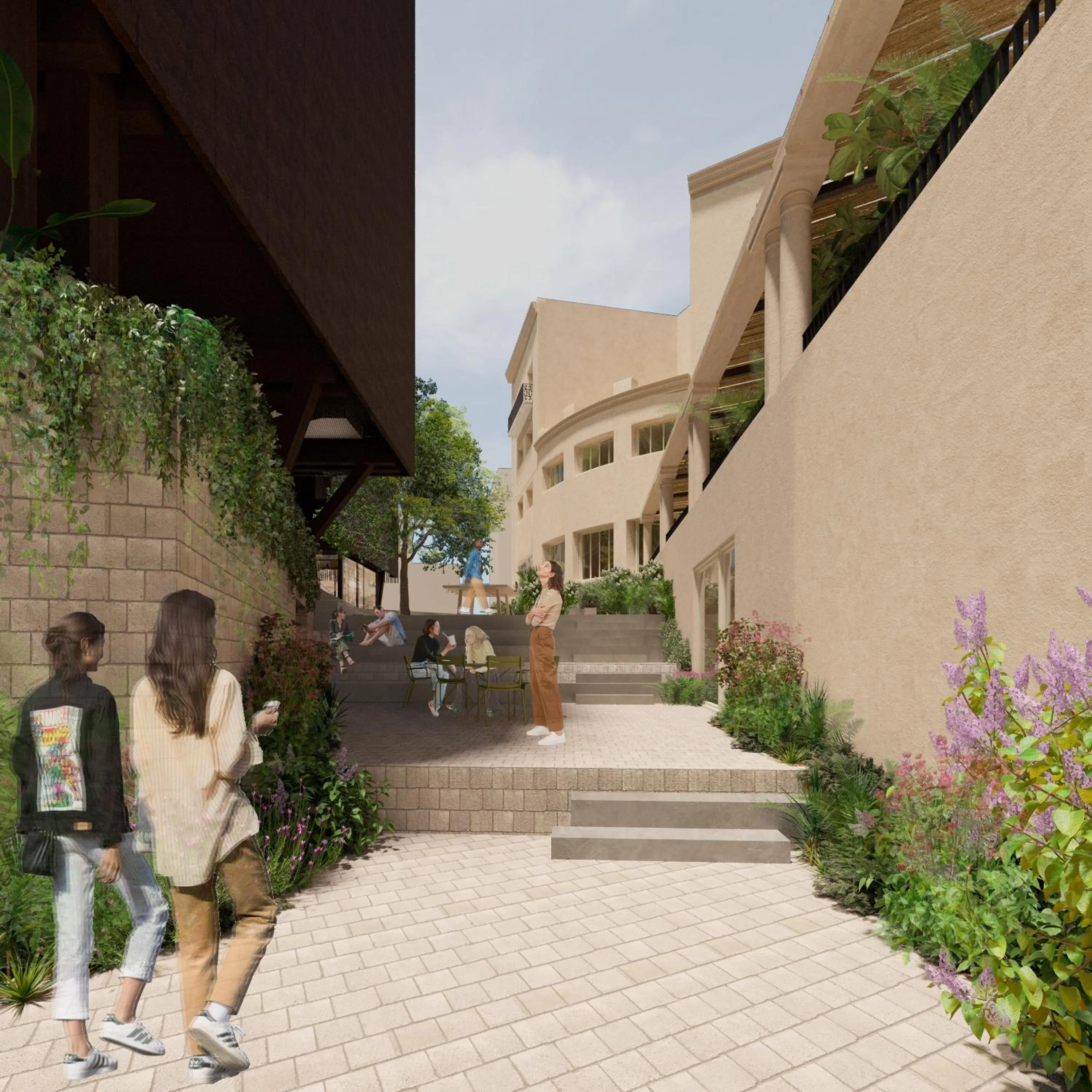 Property building in Terreno Barrio Hotel