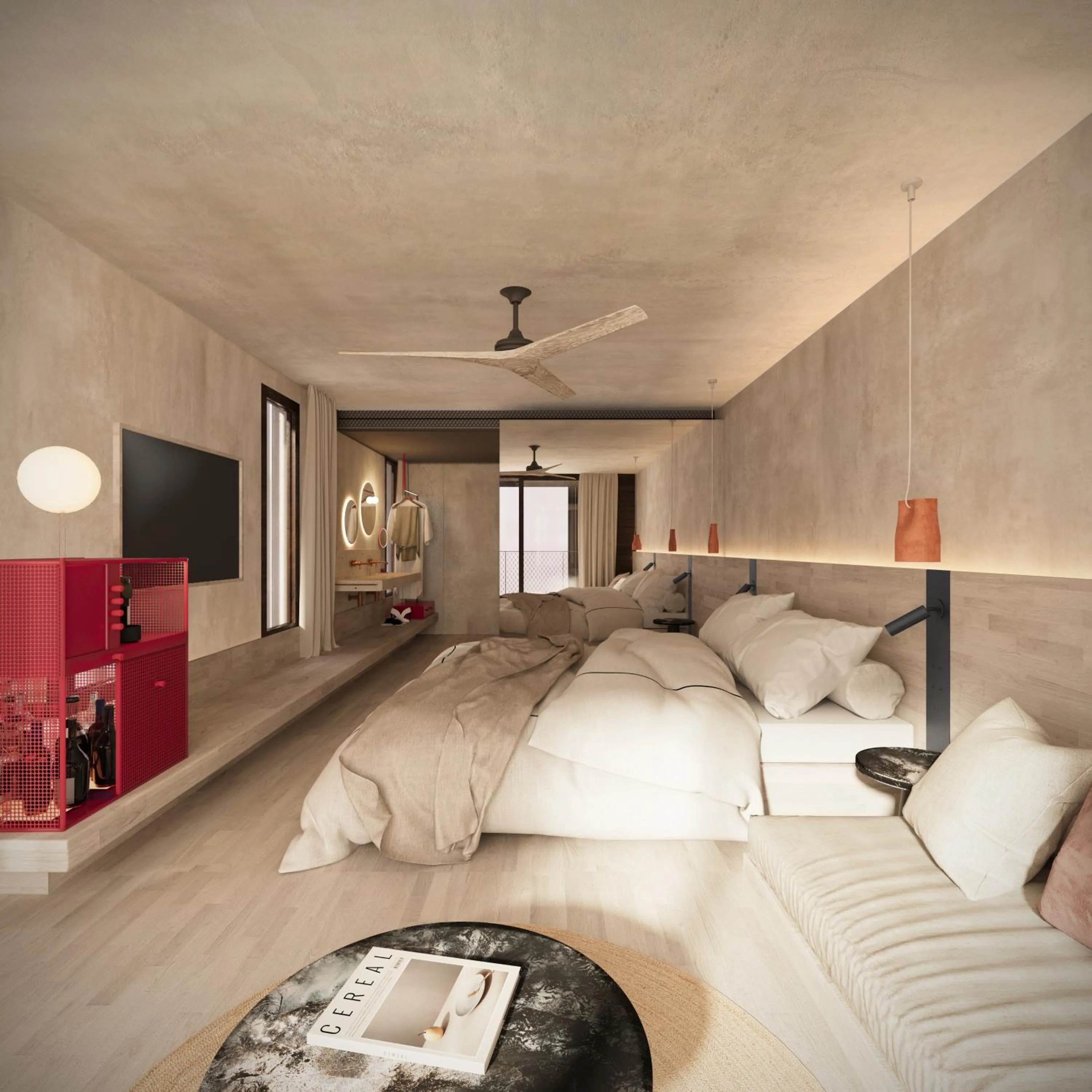 Photo of the whole room, Bed in Terreno Barrio Hotel