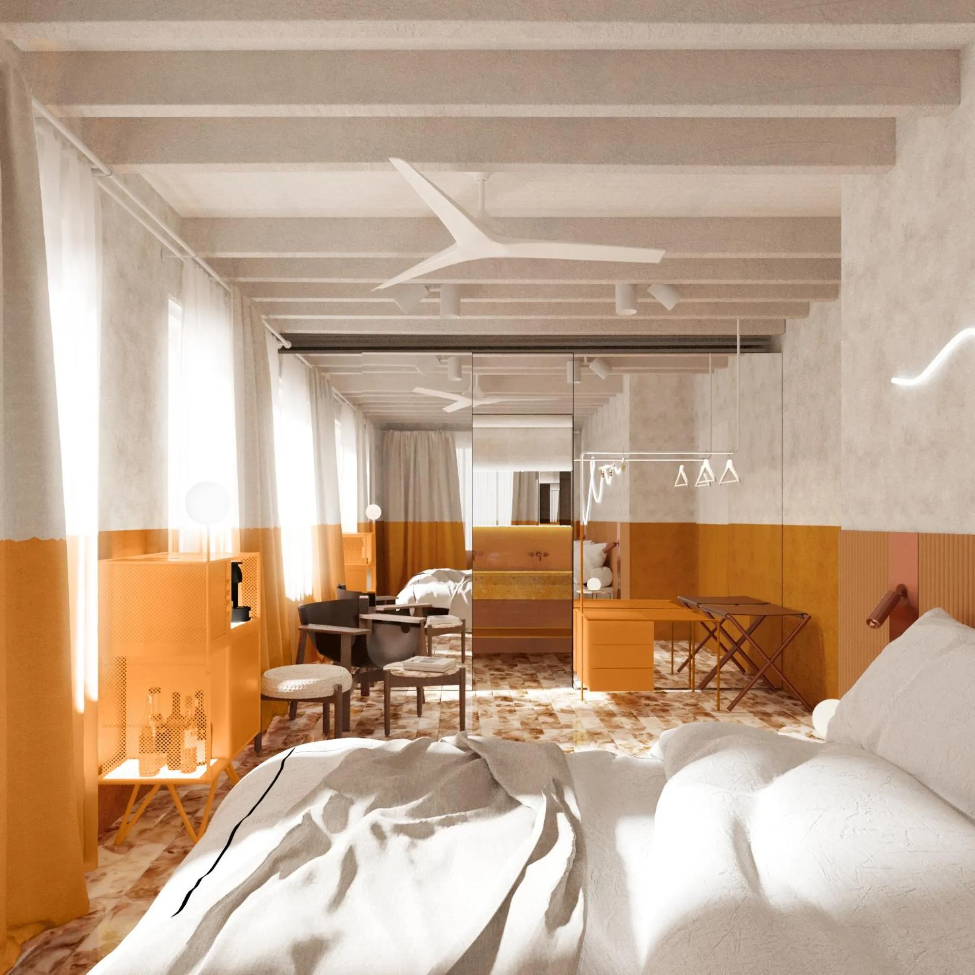 Photo of the whole room, Bed in Terreno Barrio Hotel