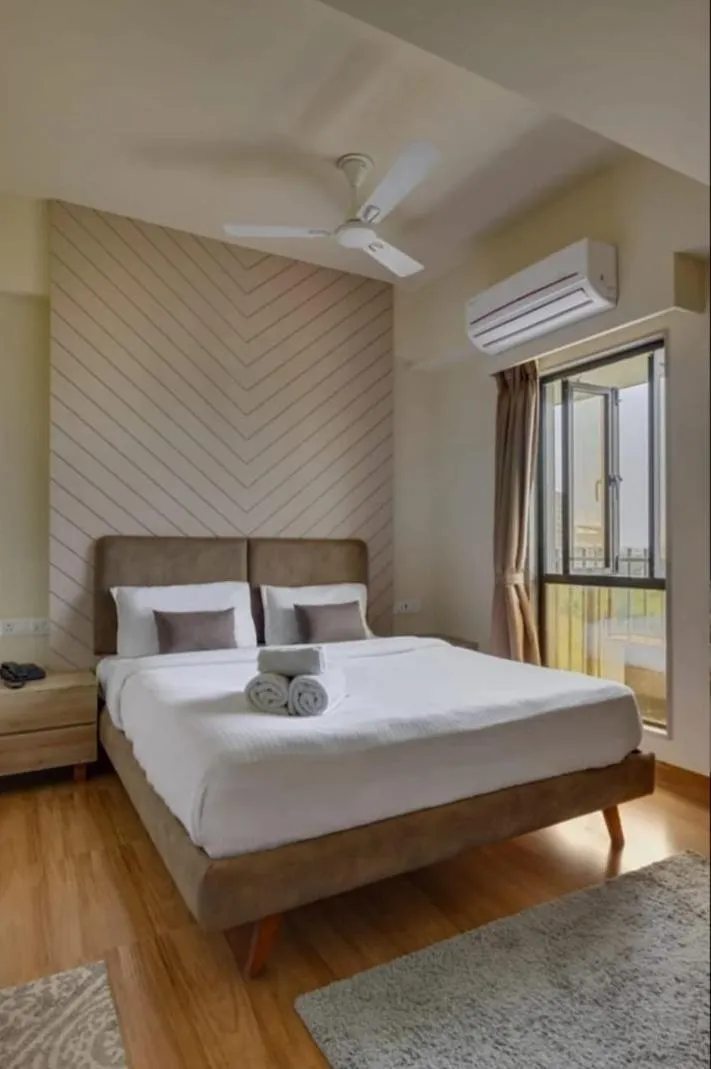 Bed in hotel monville