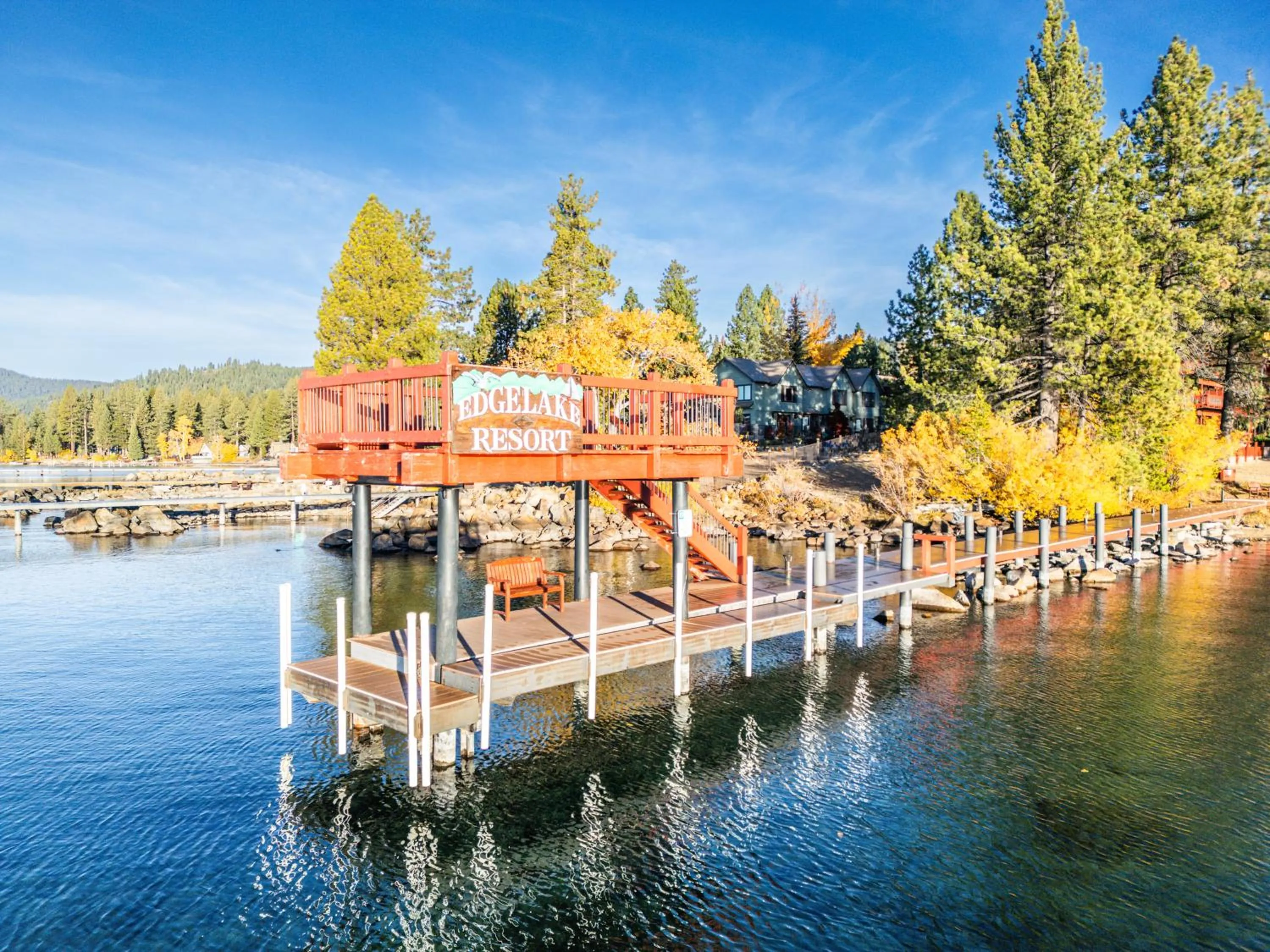 Lake view in Tahoe Edgelake Beach Club