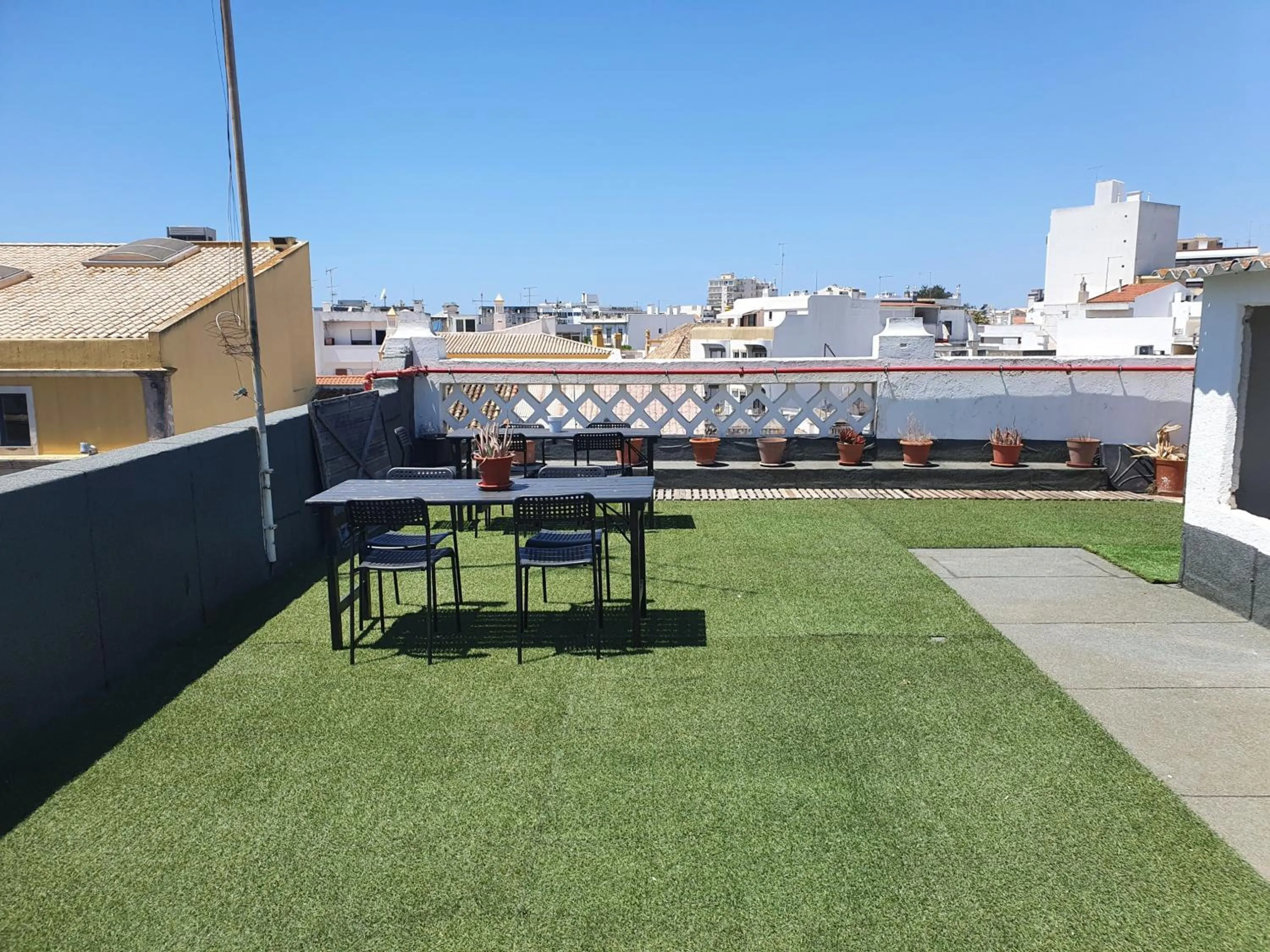 Balcony/Terrace in Baixa Terrace Hostel