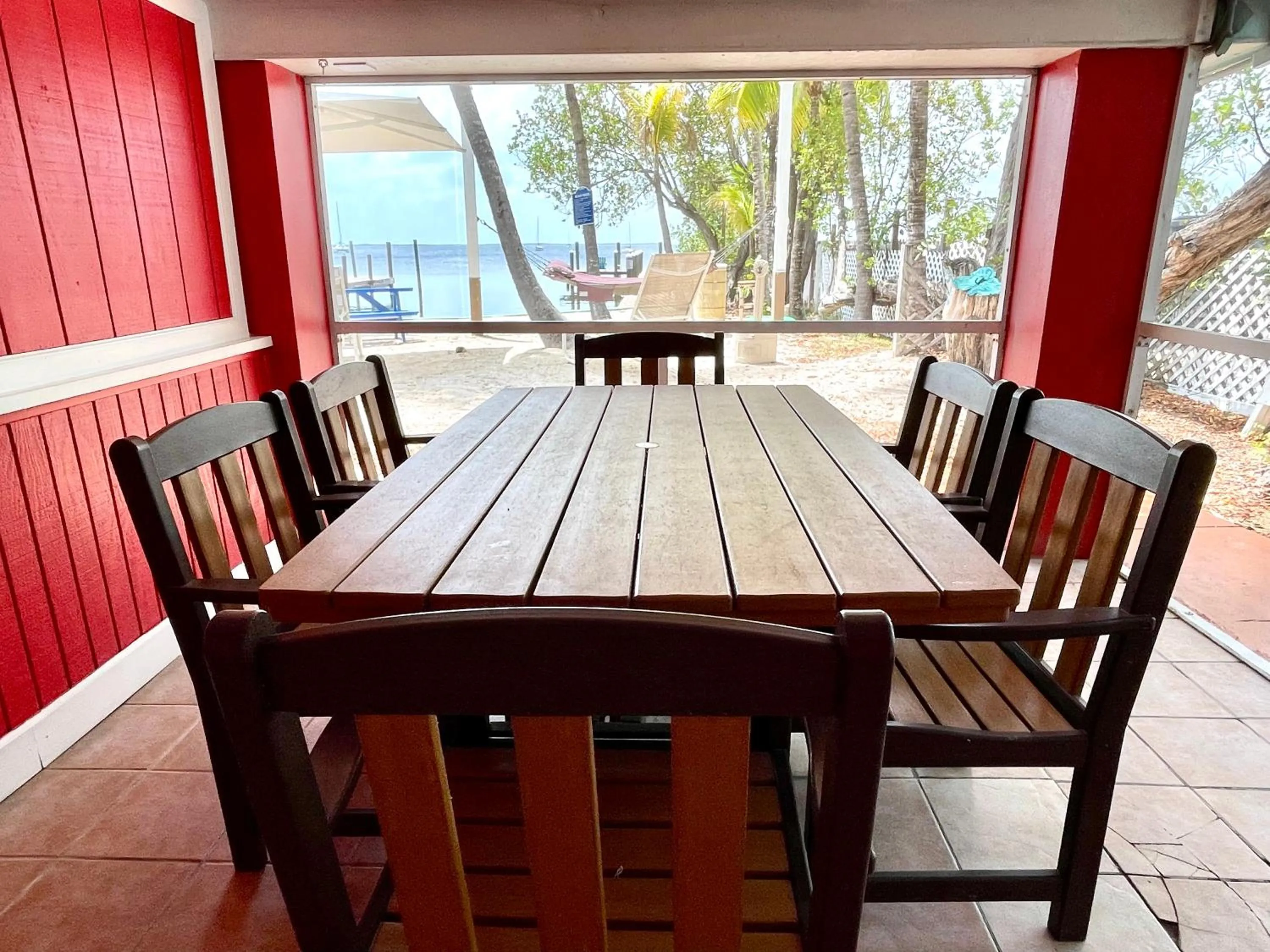 Patio in The Pelican Key Largo Cottages