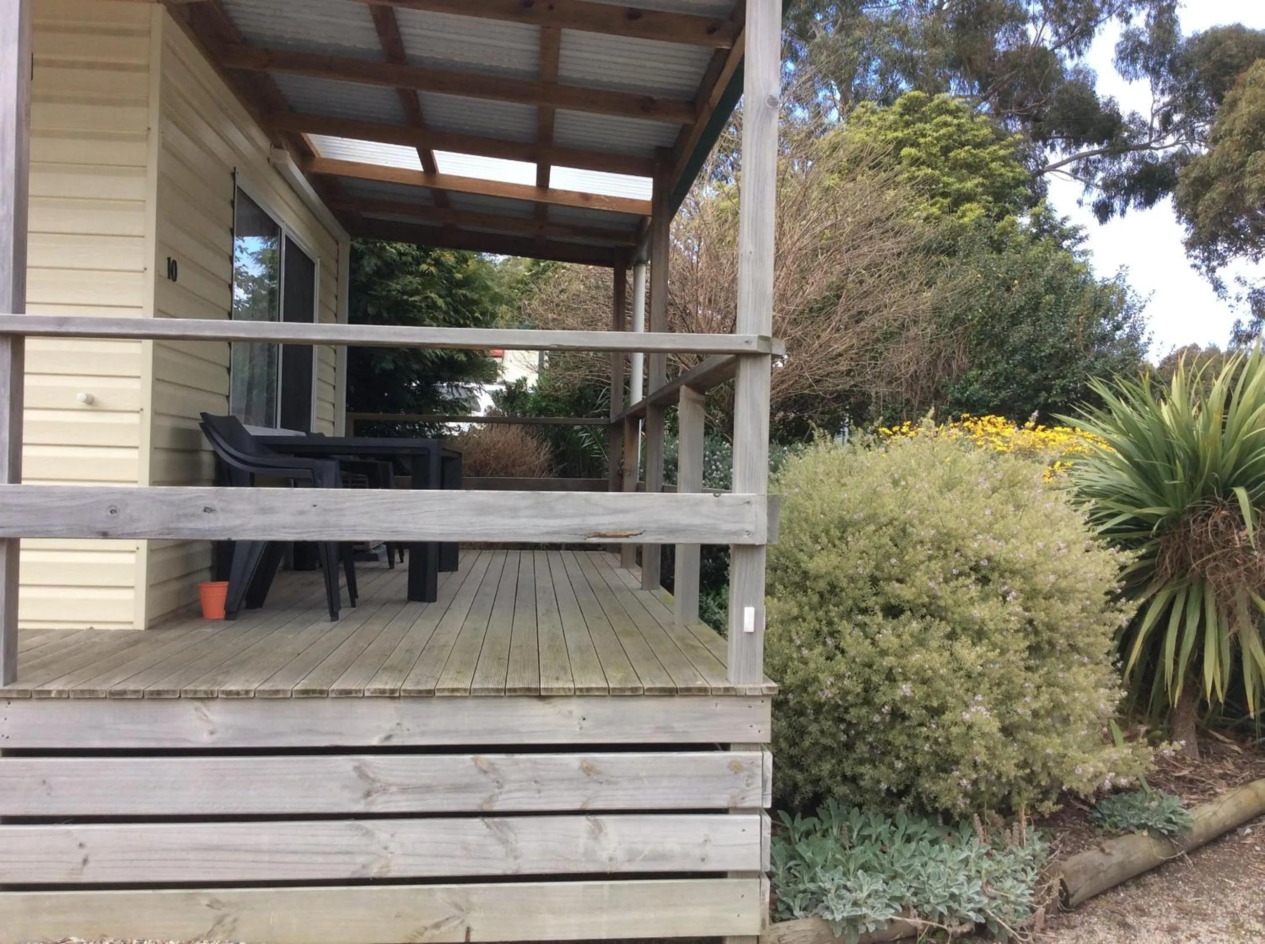 Balcony/Terrace in Toora Tourist Park