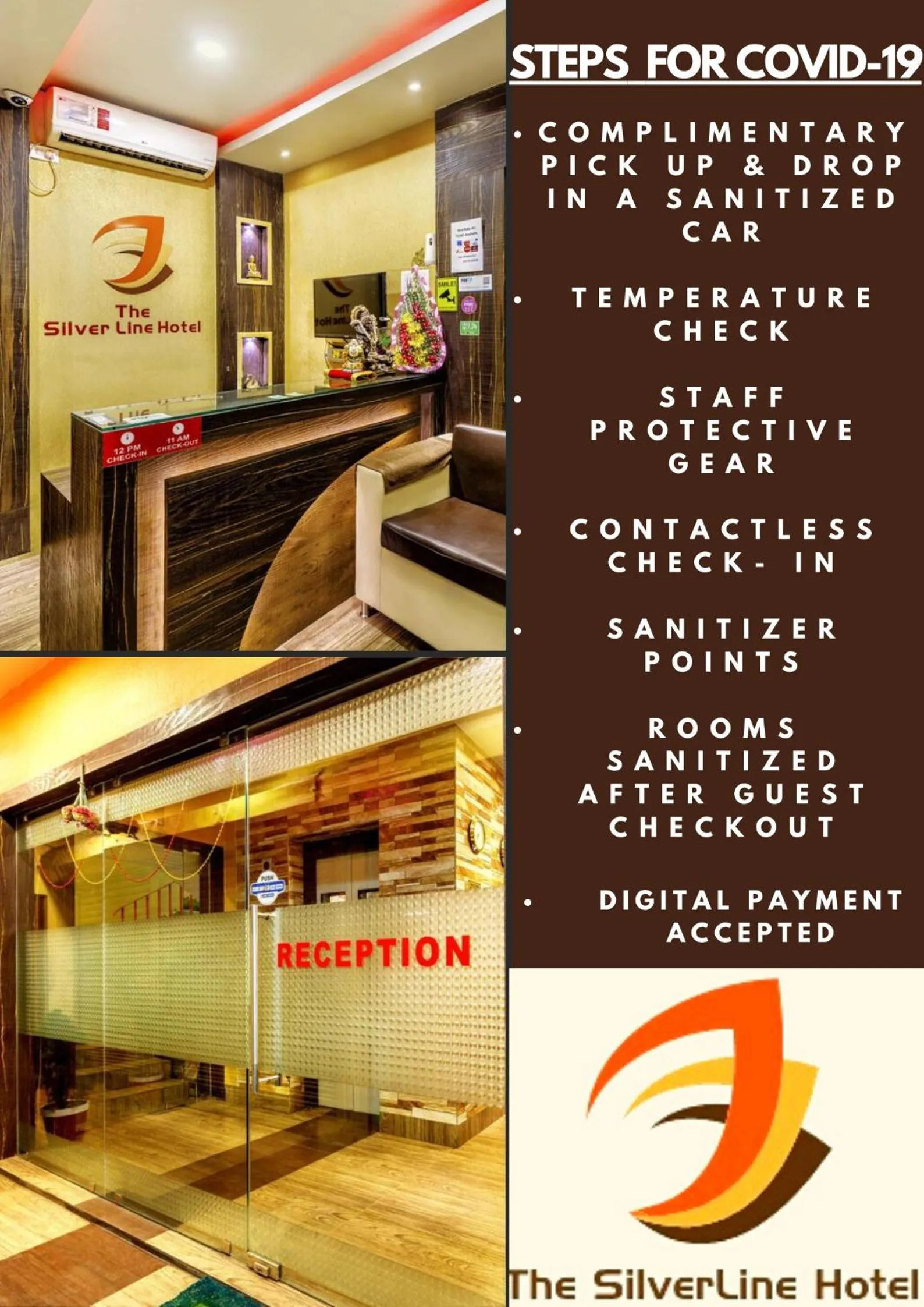 Logo/Certificate/Sign in The Silverline Hotel