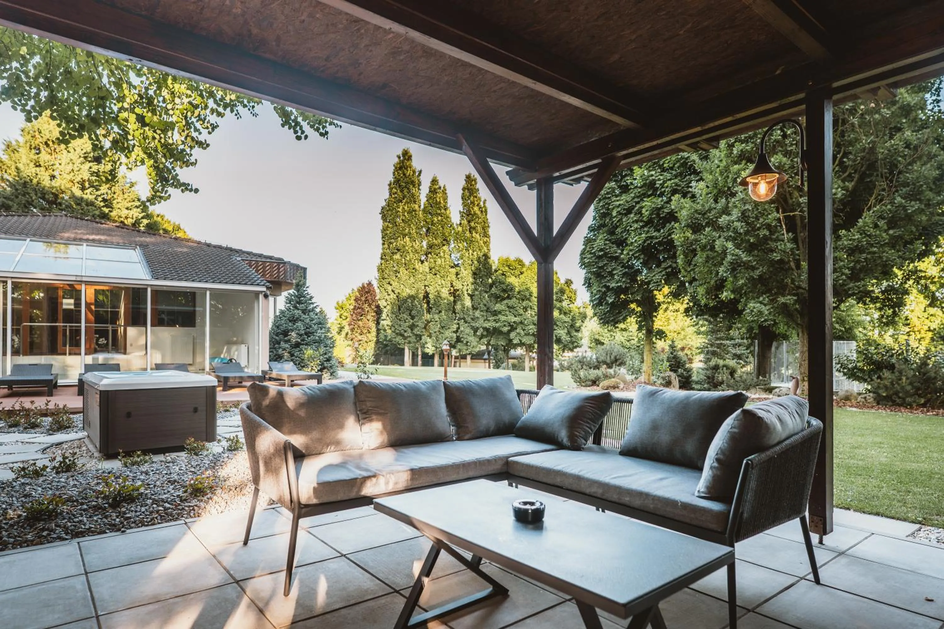 Garden in Hotel resort Lovecká bašta Strakonice