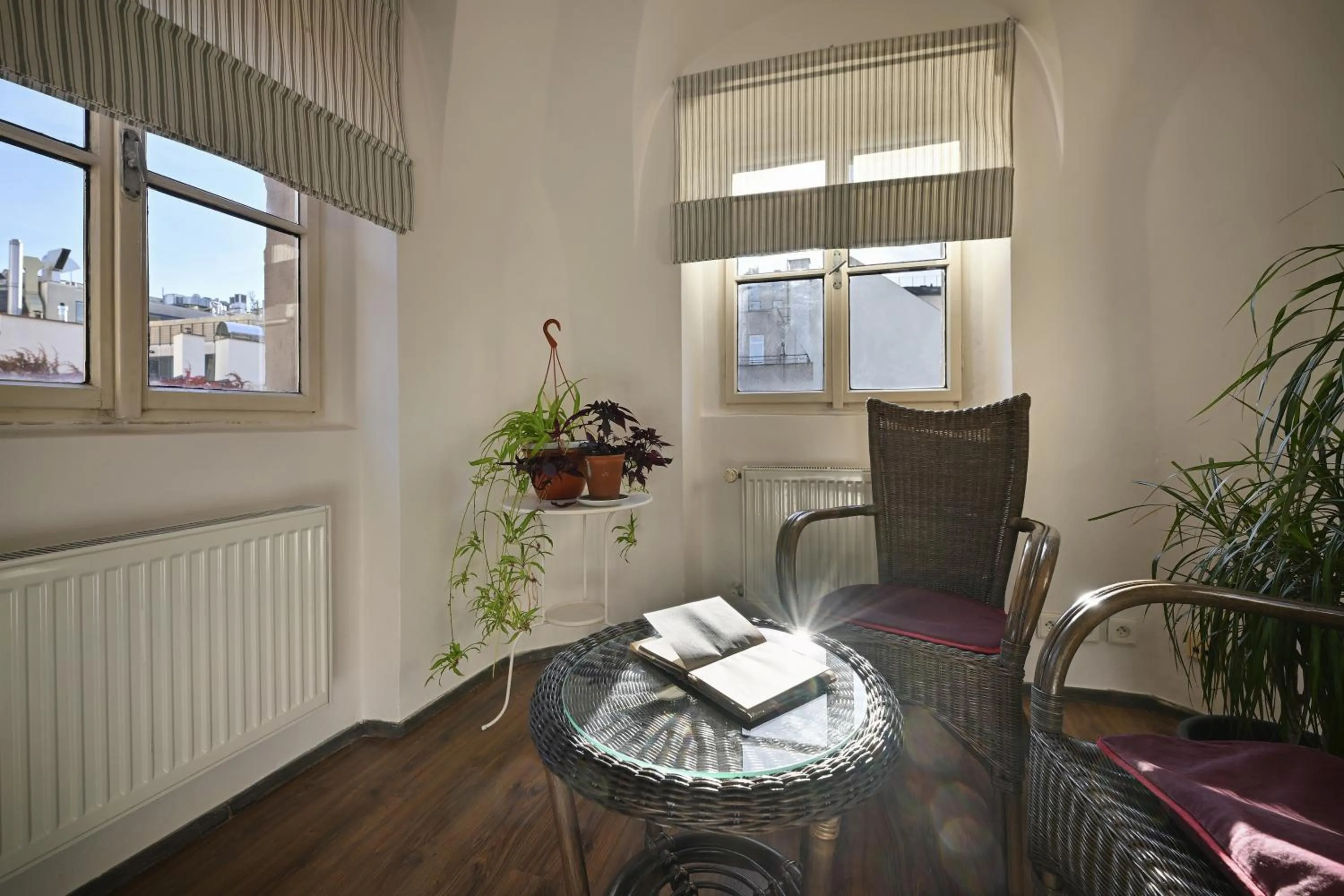 Seating area in U Šuterů Boutique Hotel