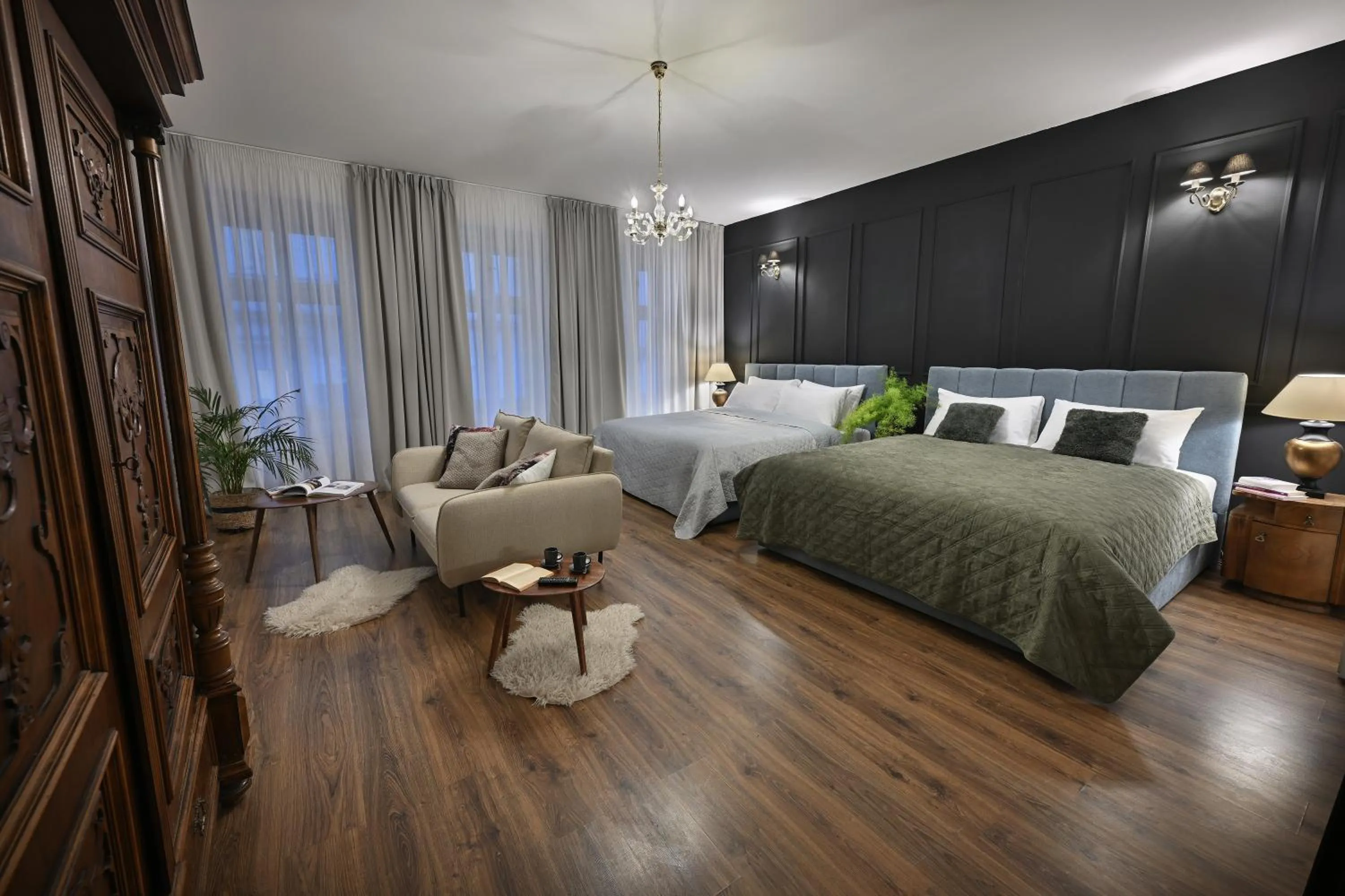 Bed in U Šuterů Boutique Hotel