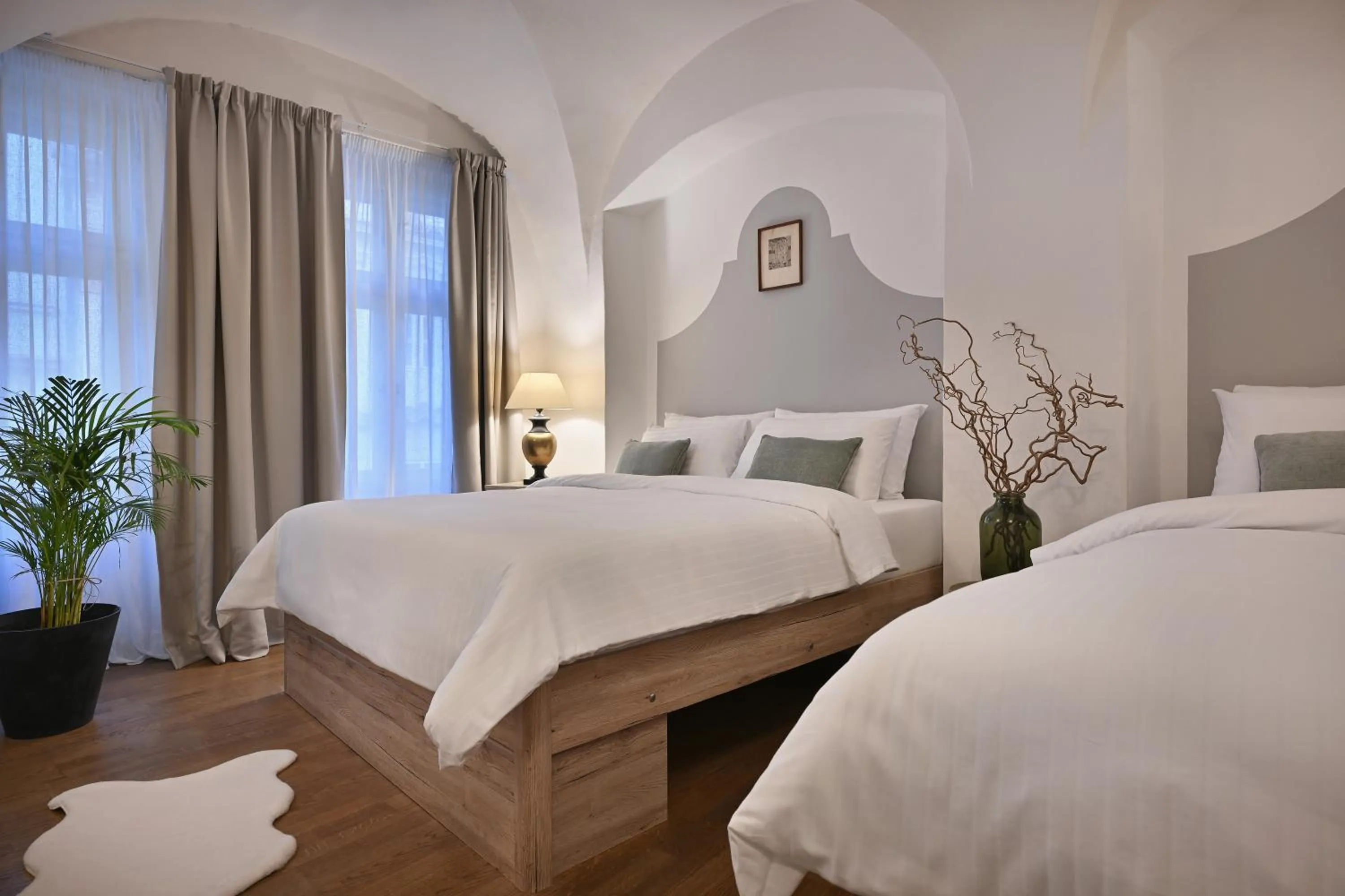 Bed in U Šuterů Boutique Hotel
