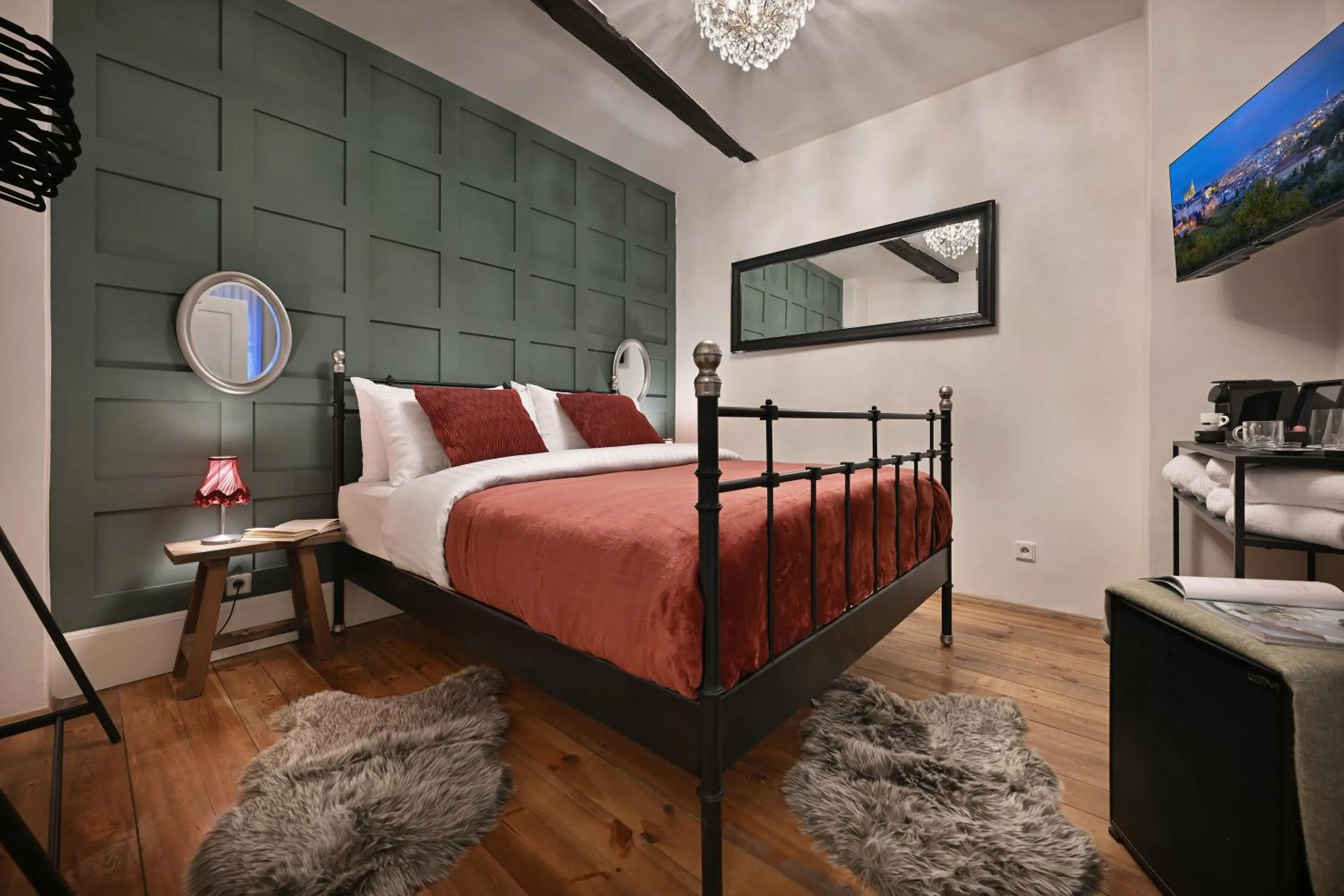 Bedroom, Bed in U Šuterů Boutique Hotel