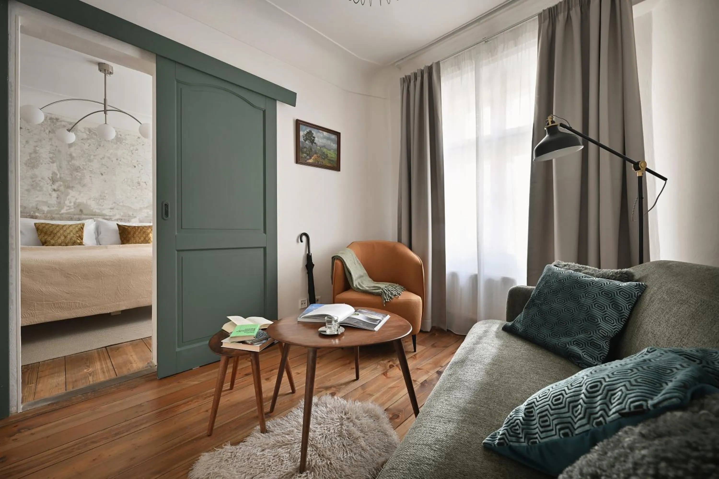 Seating area, Bed in U Šuterů Boutique Hotel