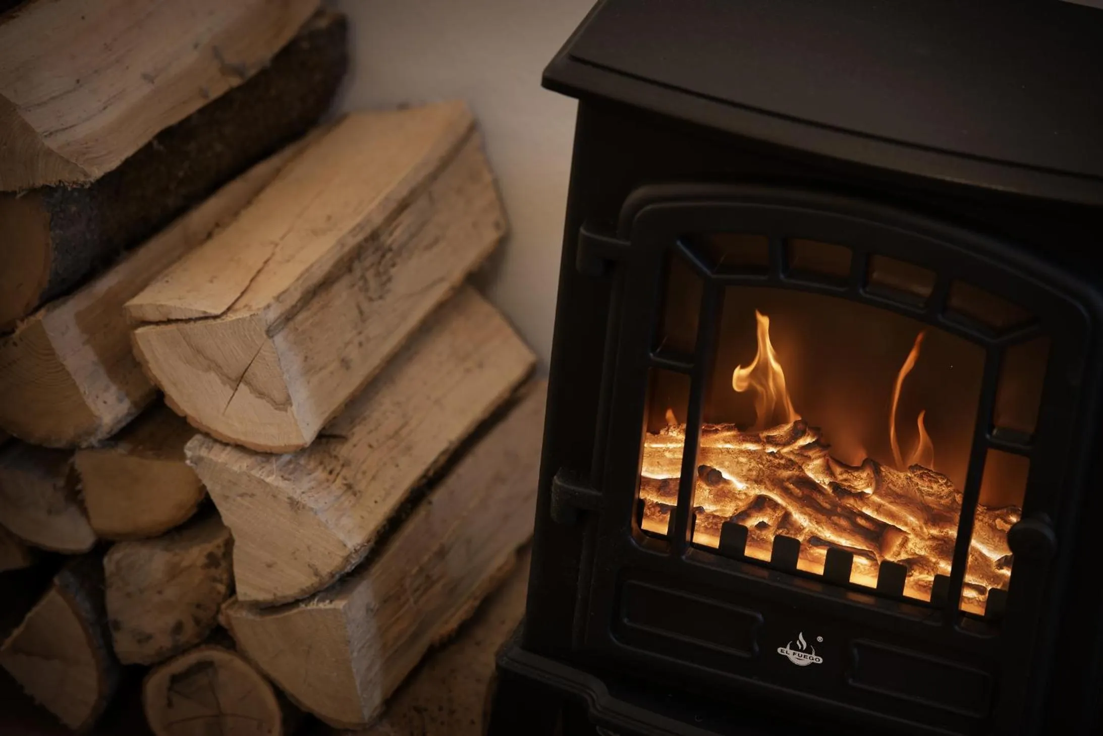 fireplace in U Šuterů Boutique Hotel