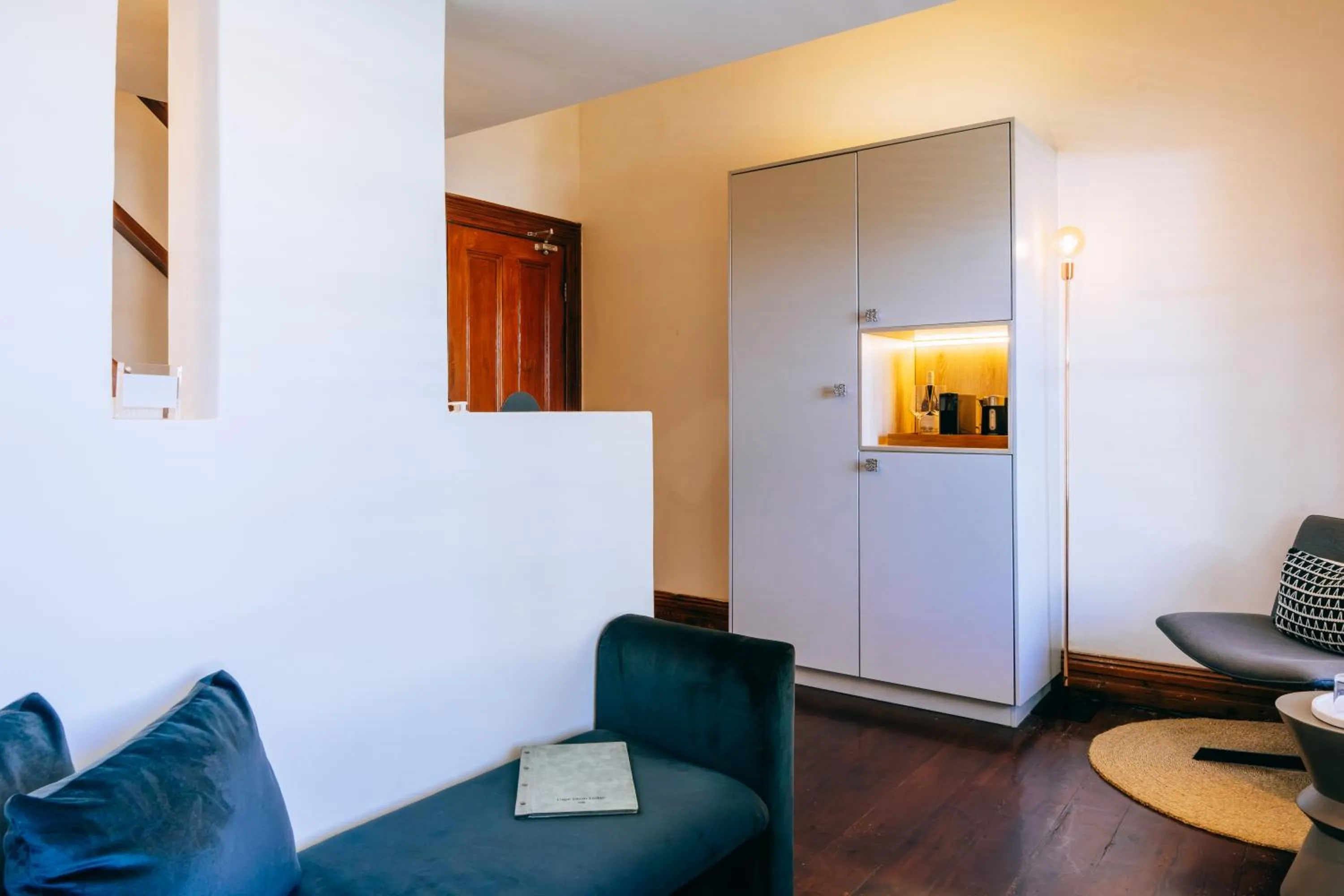 Seating area in Cape Diem Lodge