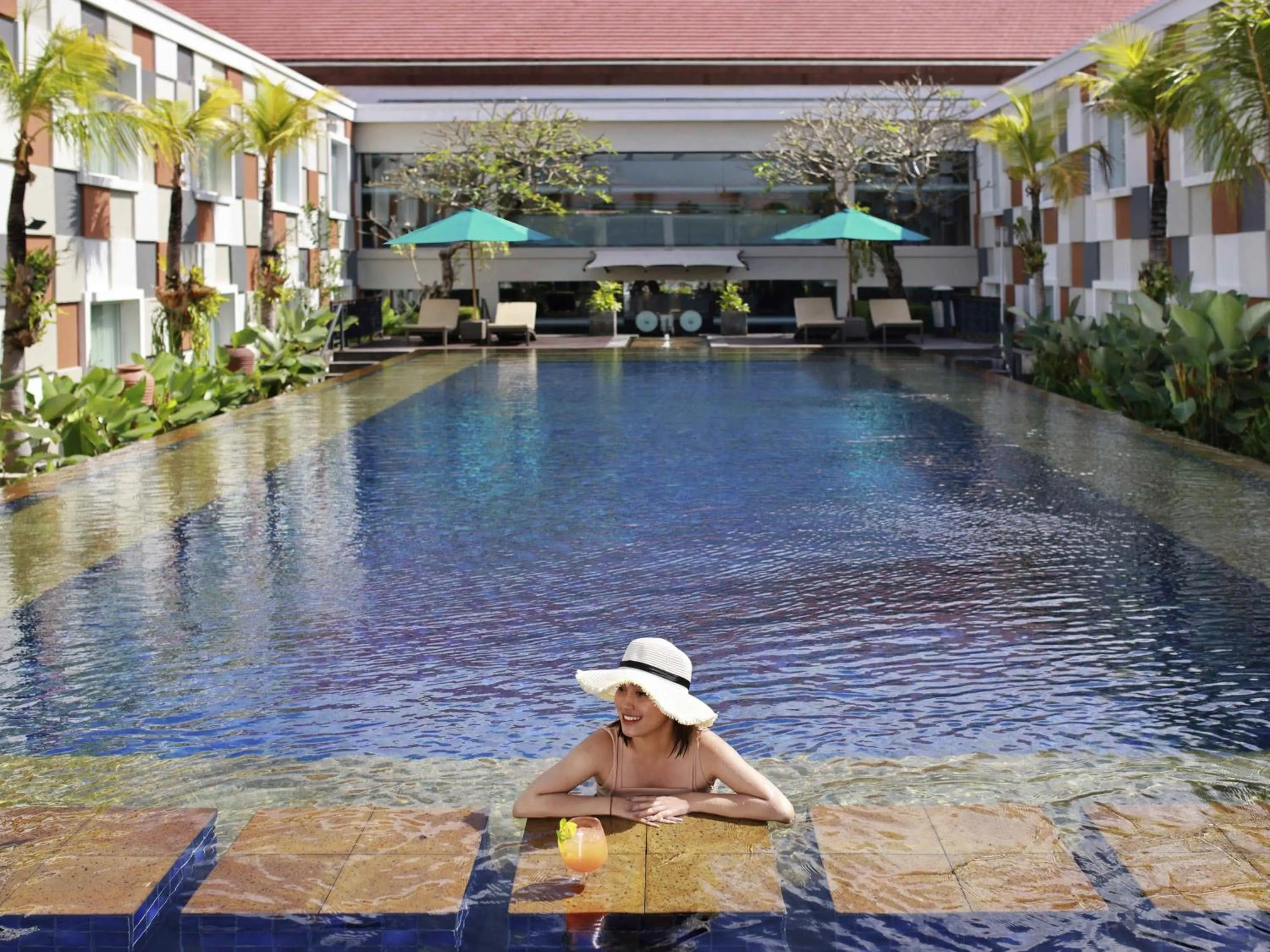 Pool view in Novotel Bali Ngurah Rai Airport