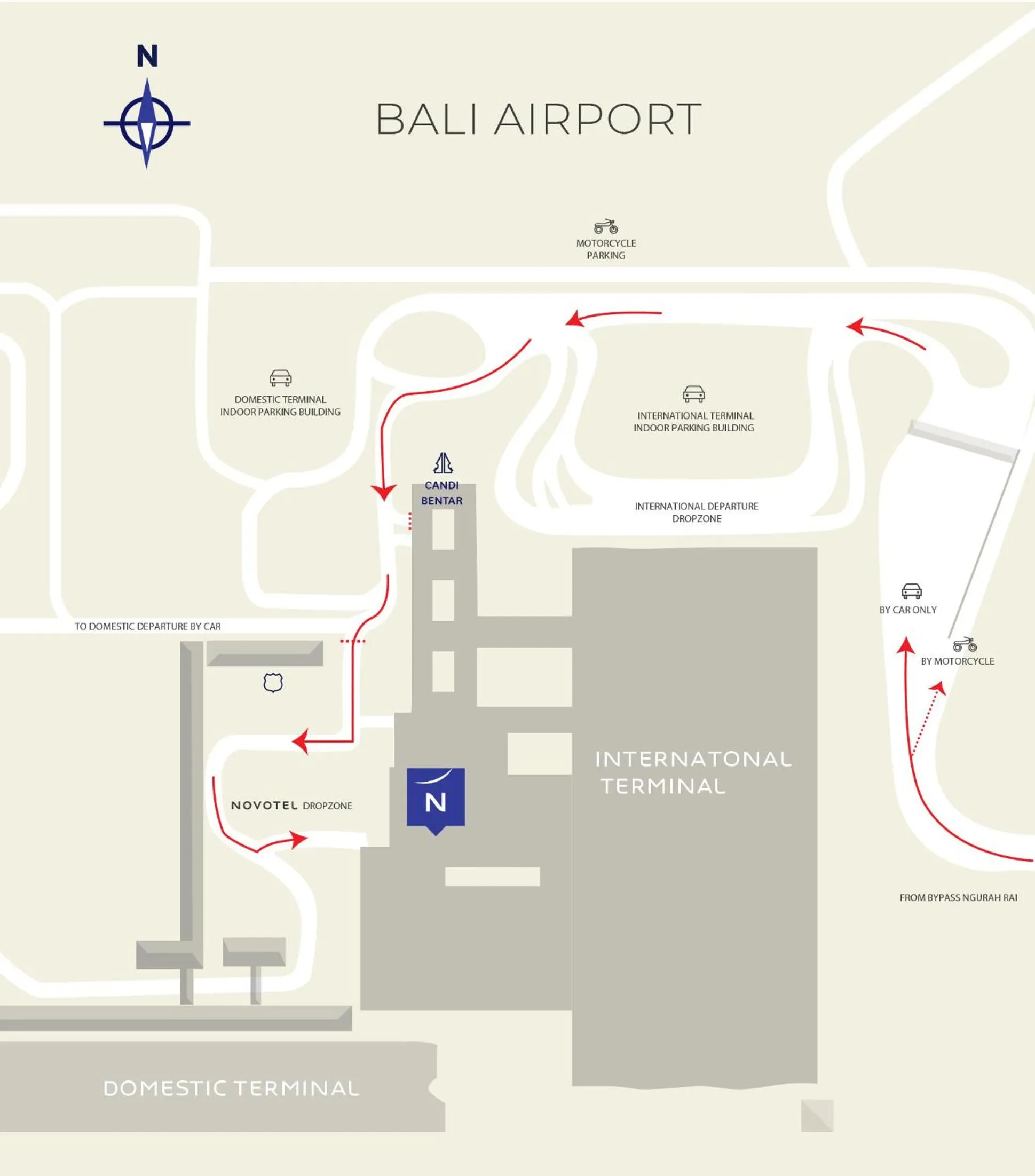 Property building in Novotel Bali Ngurah Rai Airport