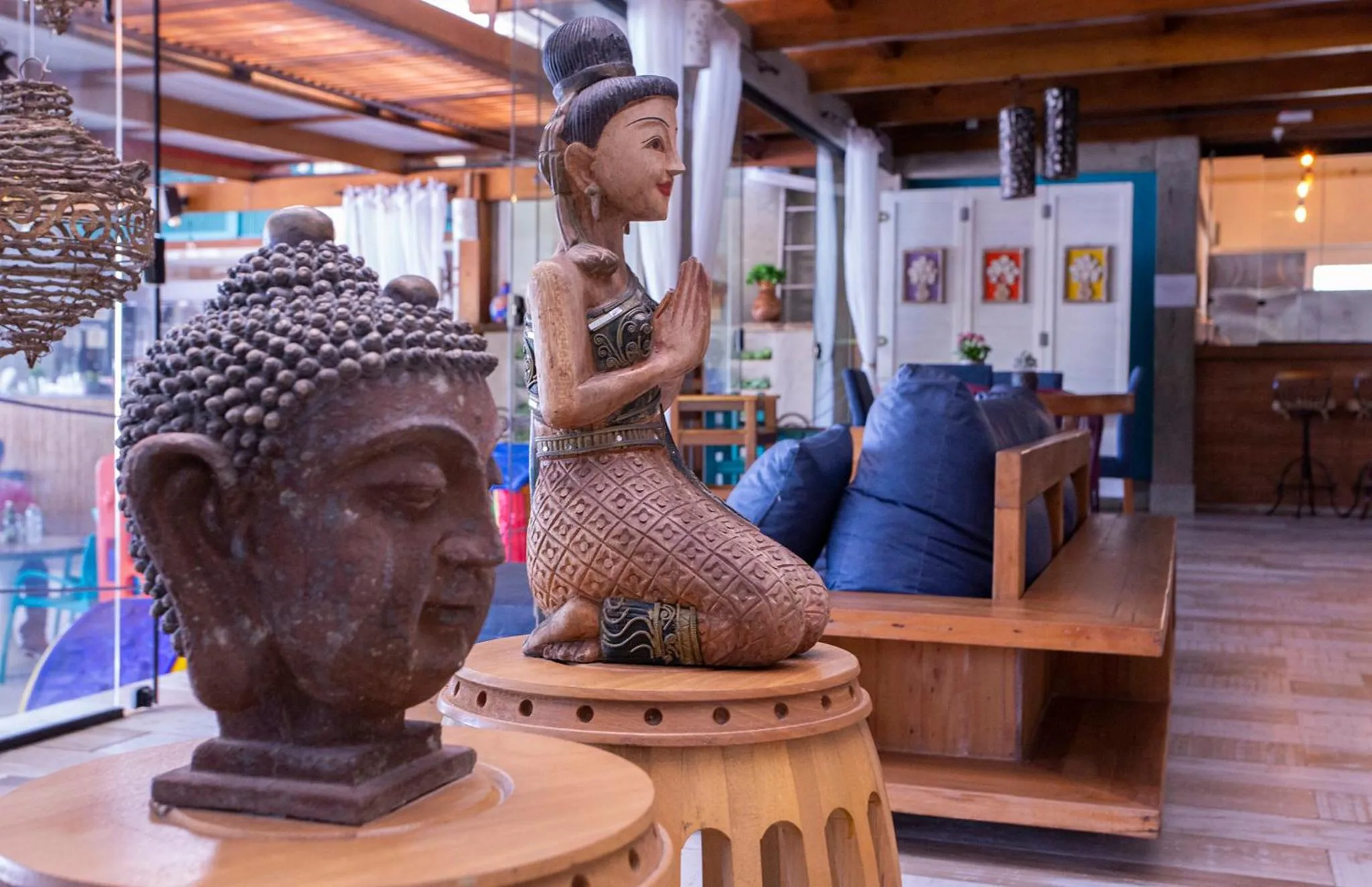 Seating area in Hotel Village Enseada