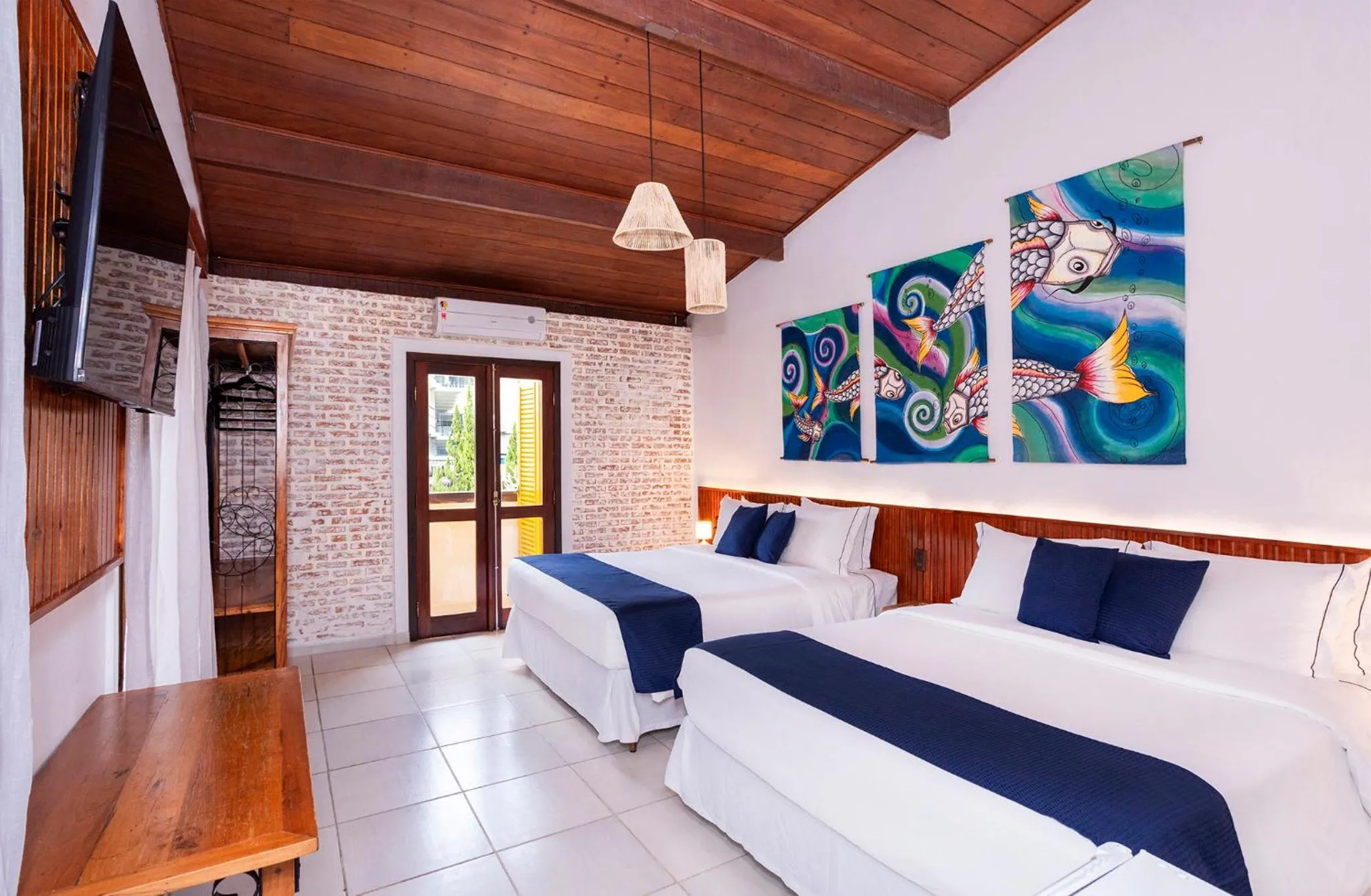 Bed in Hotel Village Enseada