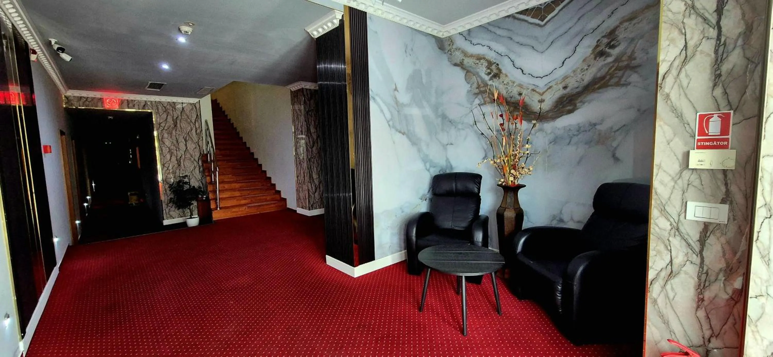 Lobby or reception in Hostel Orhideea