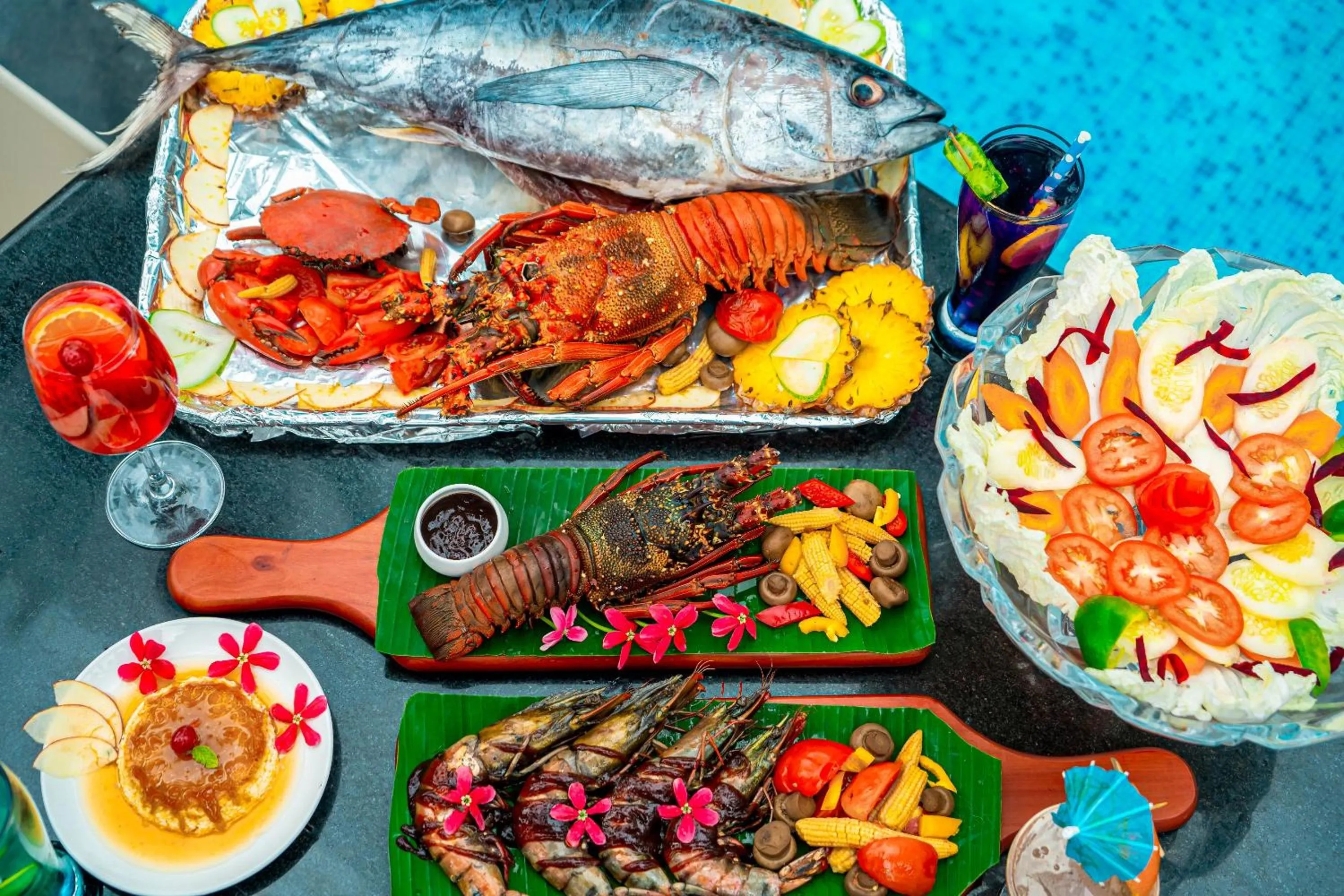 Food close-up in Coral Reef Resort & Spa, Havelock