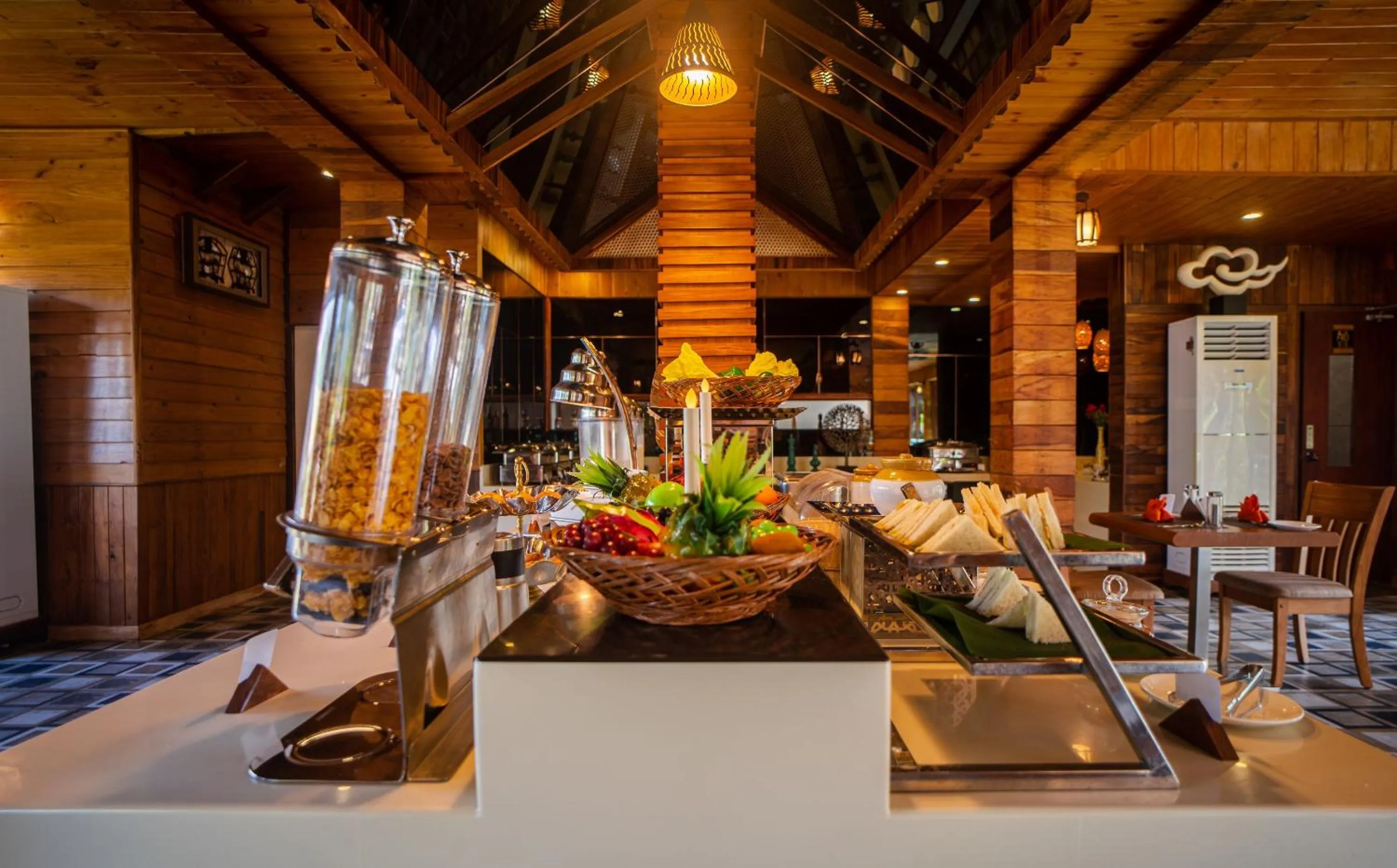 Buffet breakfast in Coral Reef Resort & Spa, Havelock