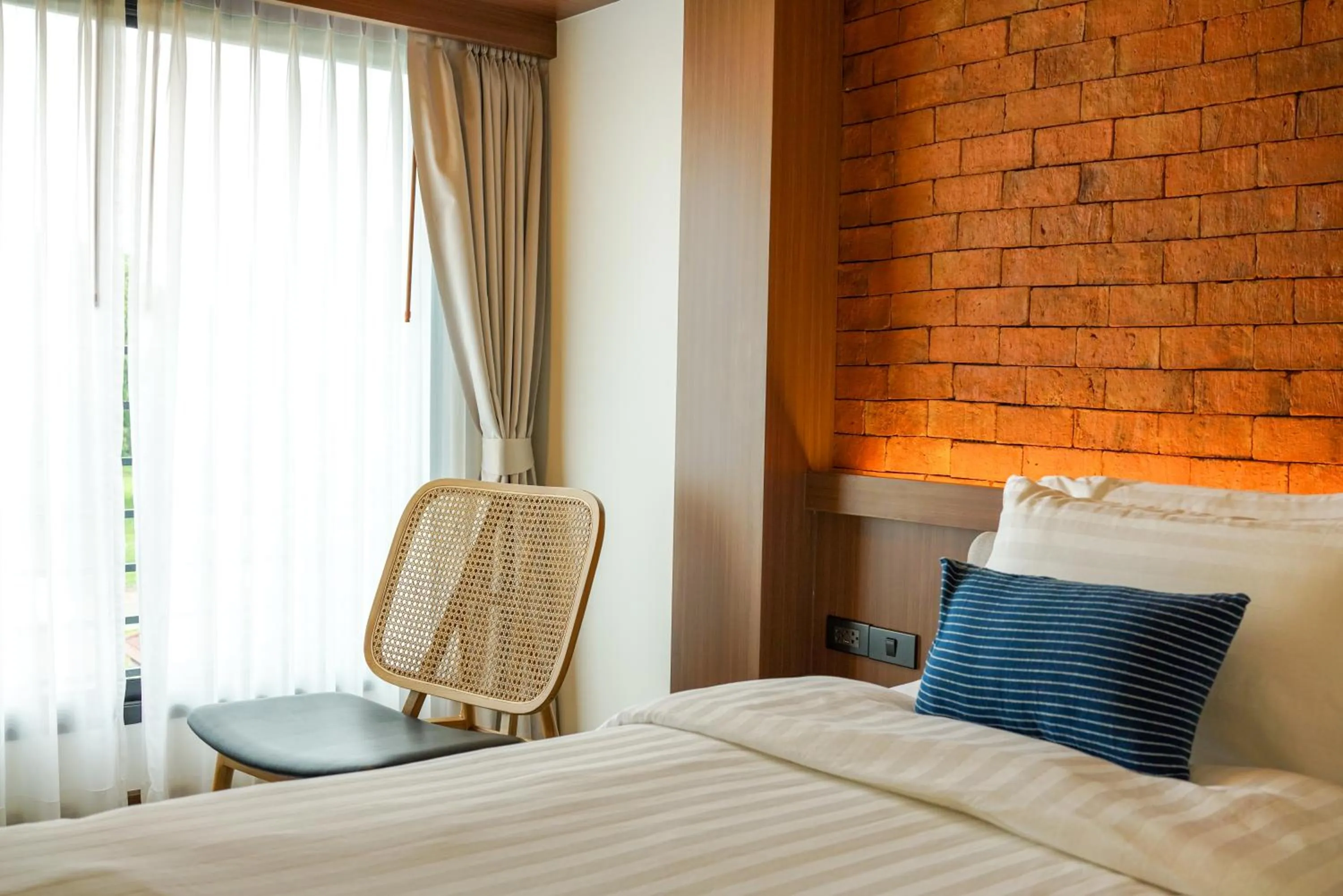 Bed in Wangkaew Hotel