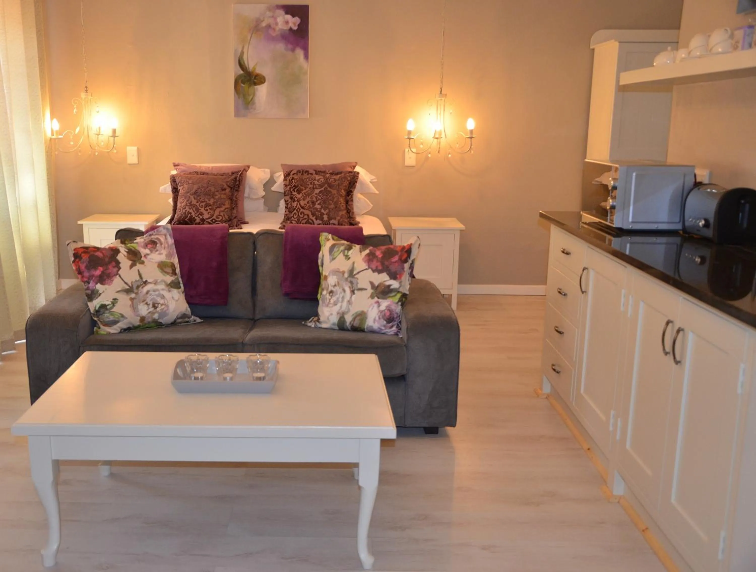 Seating area in By The Way Guesthouse