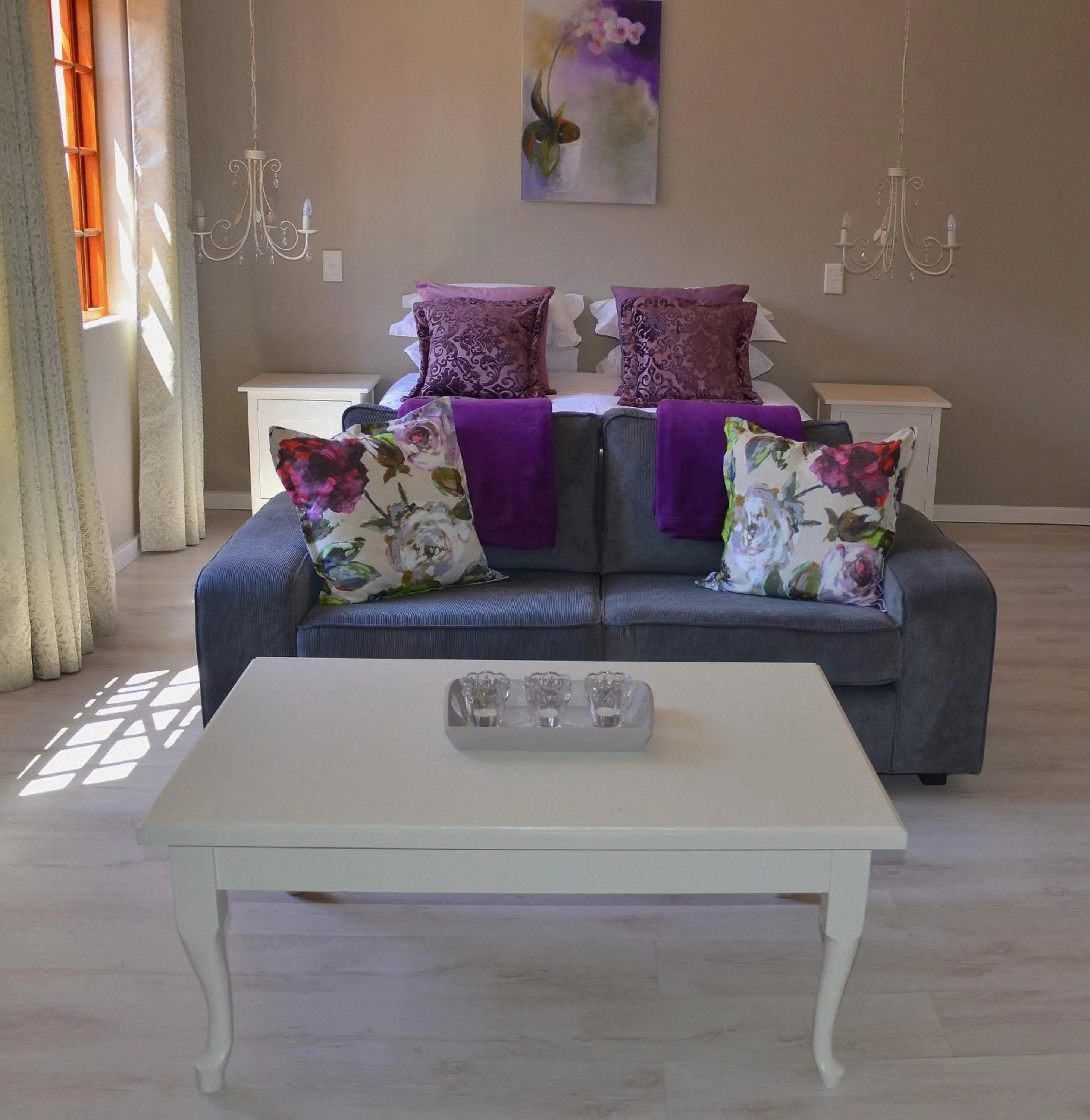 Seating area in By The Way Guesthouse