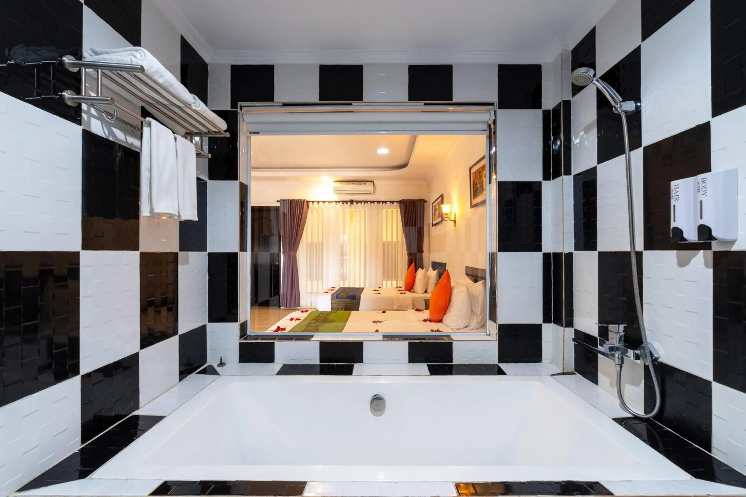 Balcony/Terrace, Bed in Khmer Angkor Residence