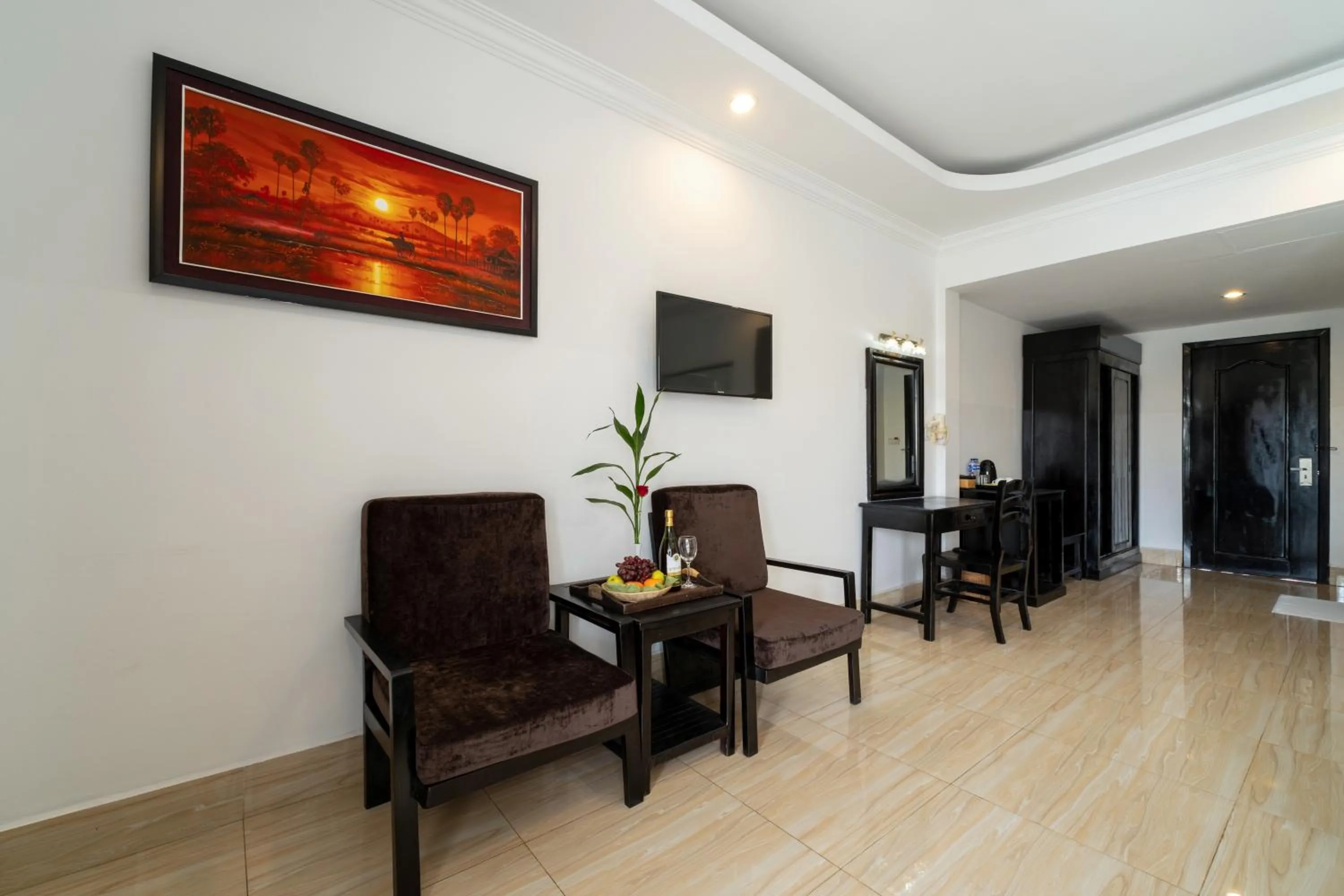 Seating area in Khmer Angkor Residence