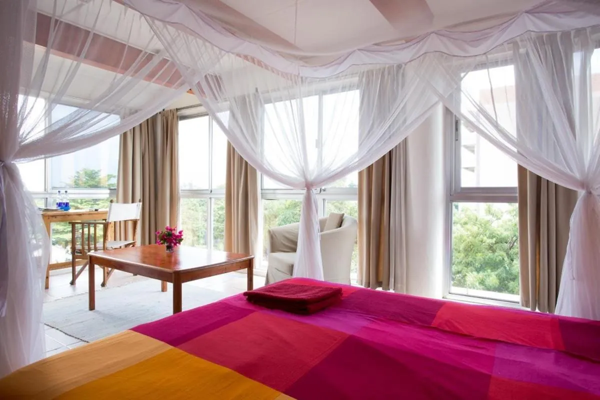 Decorative detail, Bed in Q-Bar & Guesthouse