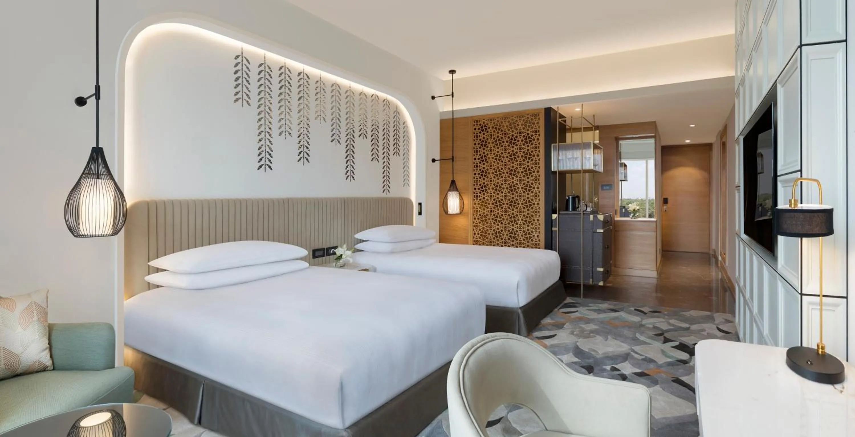 Photo of the whole room, Bed in InterContinental Jaipur Tonk Road by IHG