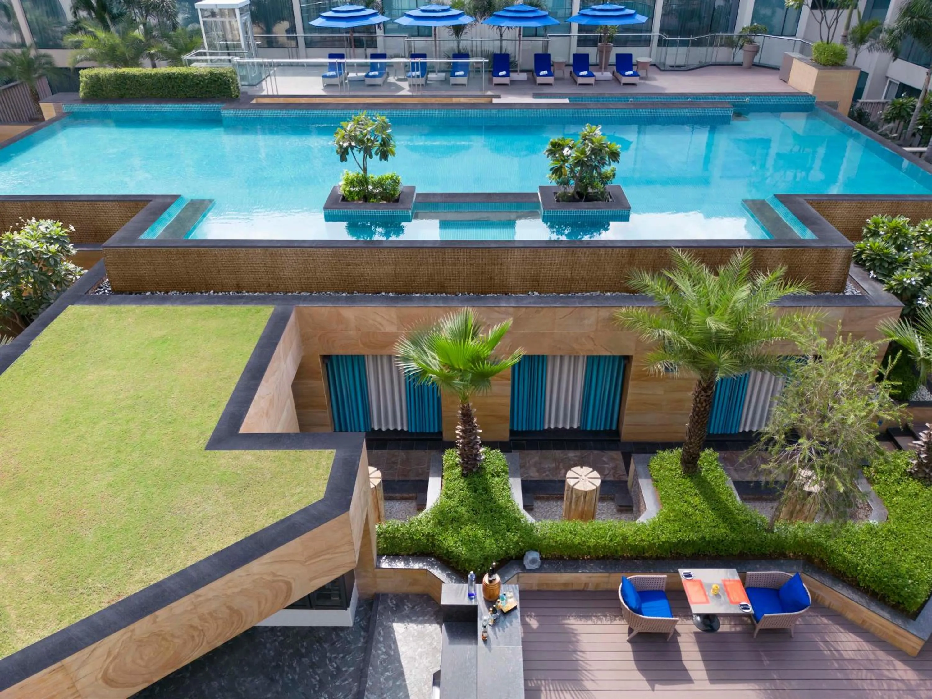 Swimming pool in InterContinental Jaipur Tonk Road by IHG