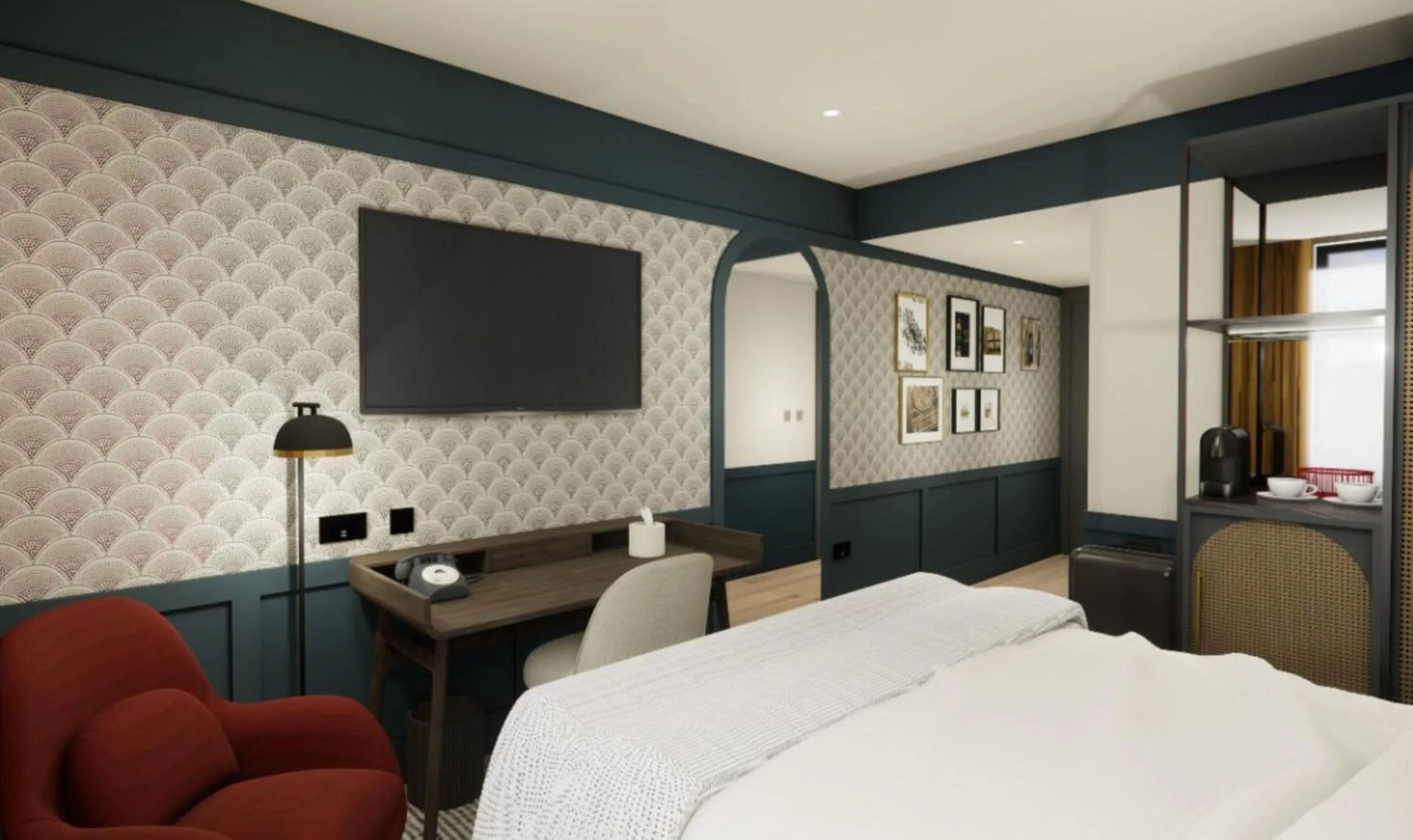 Photo of the whole room, Bed in Hotel Indigo Gloucester - The Forum by IHG
