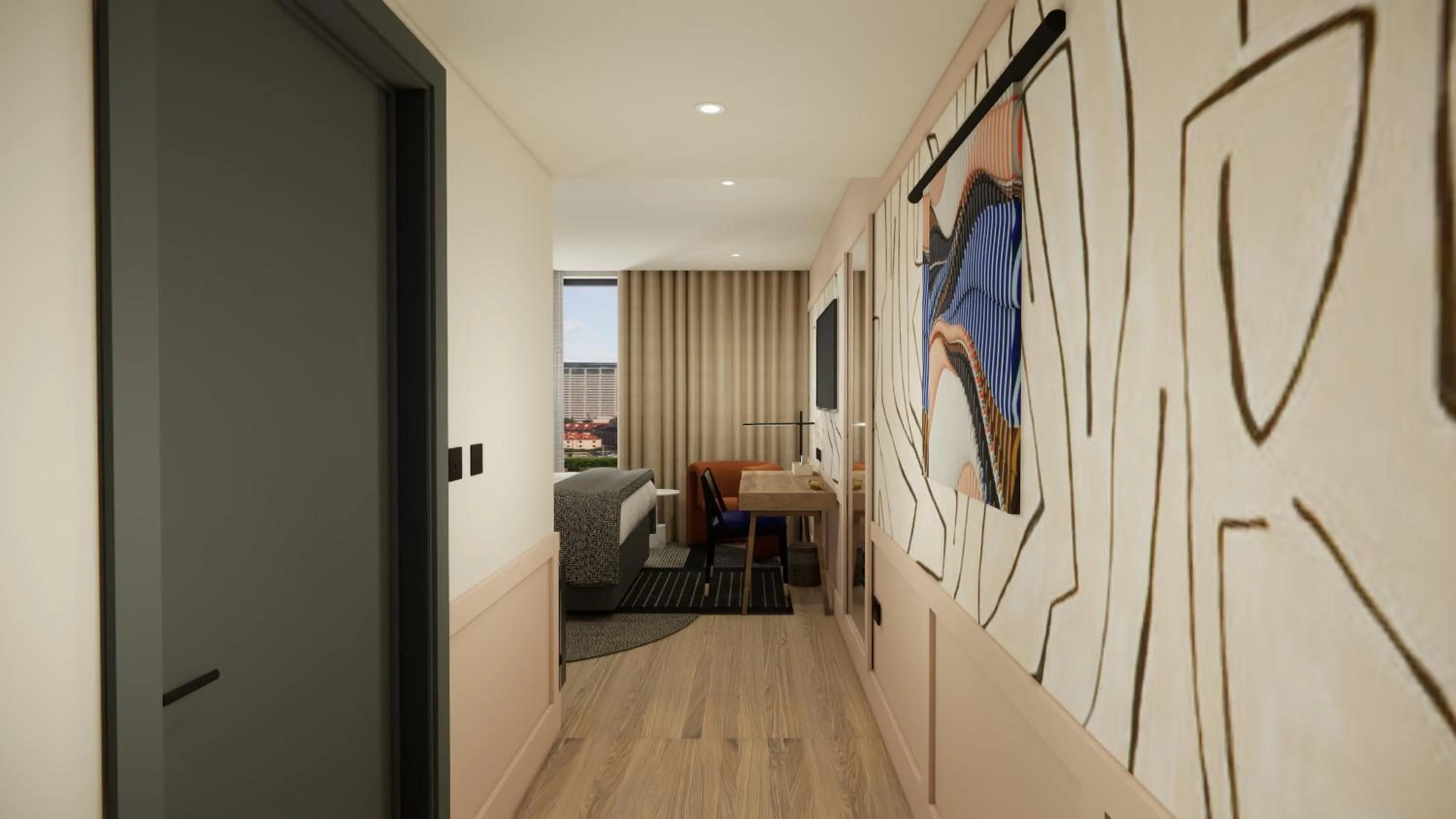 Bedroom in Hotel Indigo Gloucester - The Forum by IHG