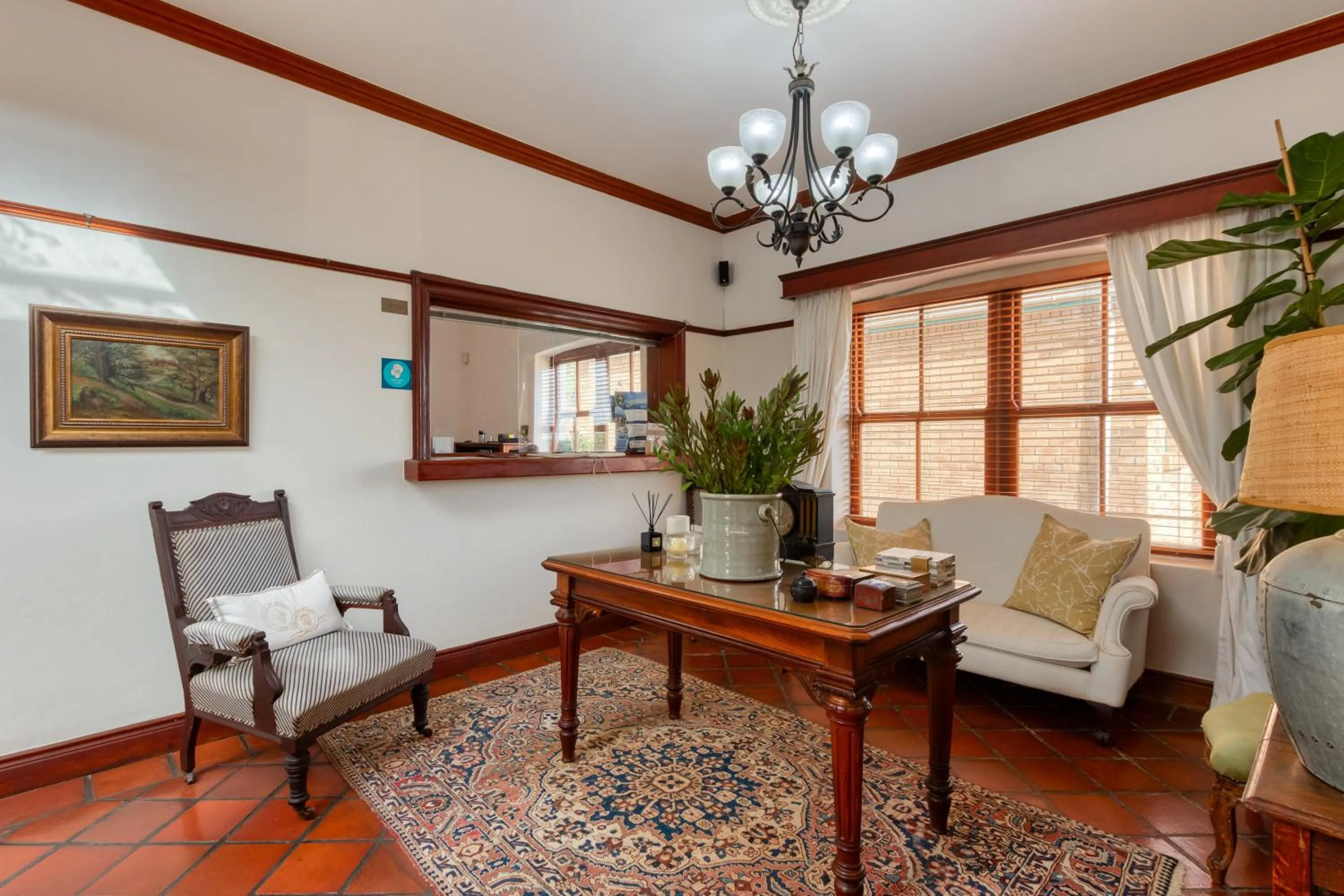 Lobby or reception in Berg en Zee Guesthouse