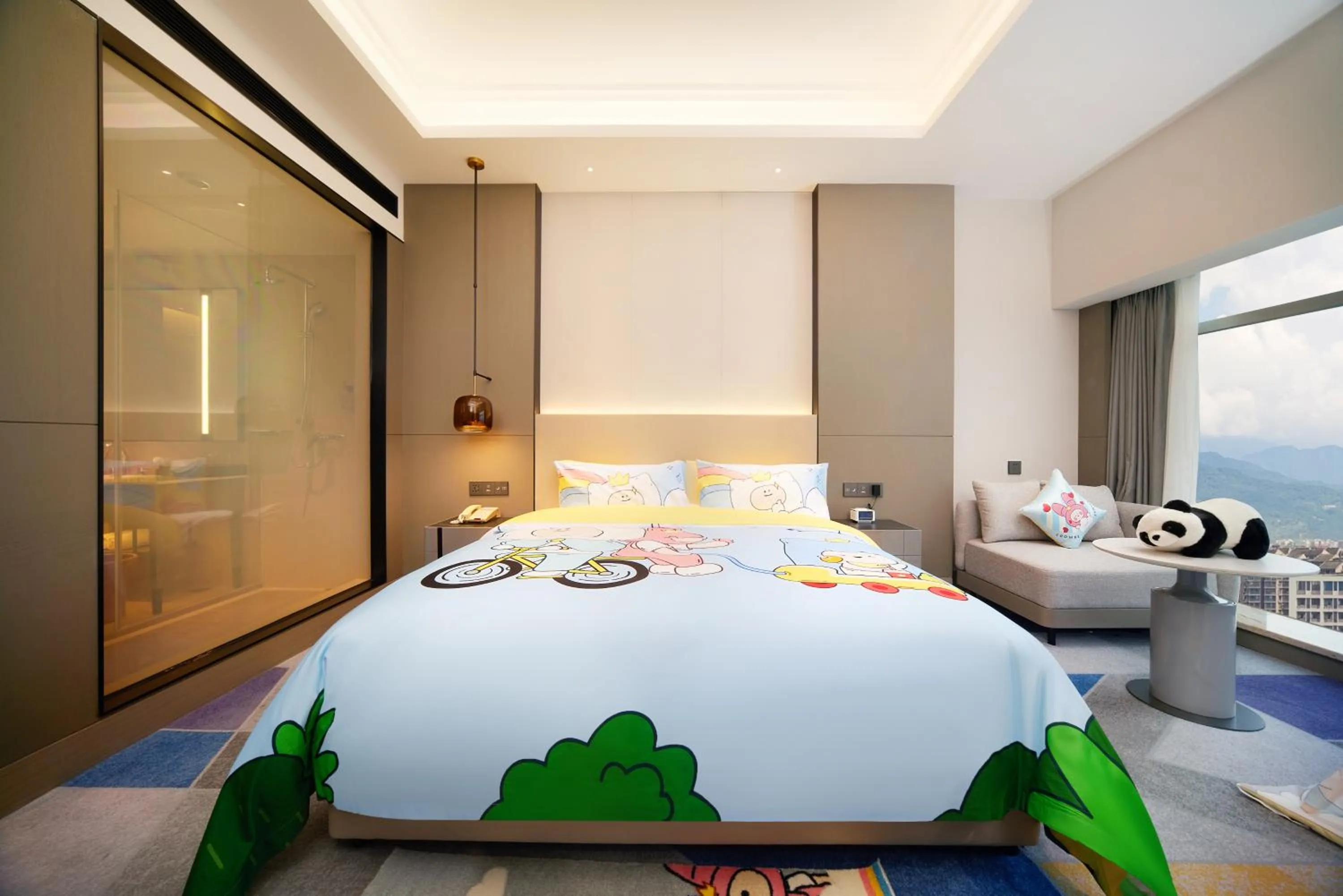 Bedroom, Bed in Crowne Plaza Dujiangyan by IHG