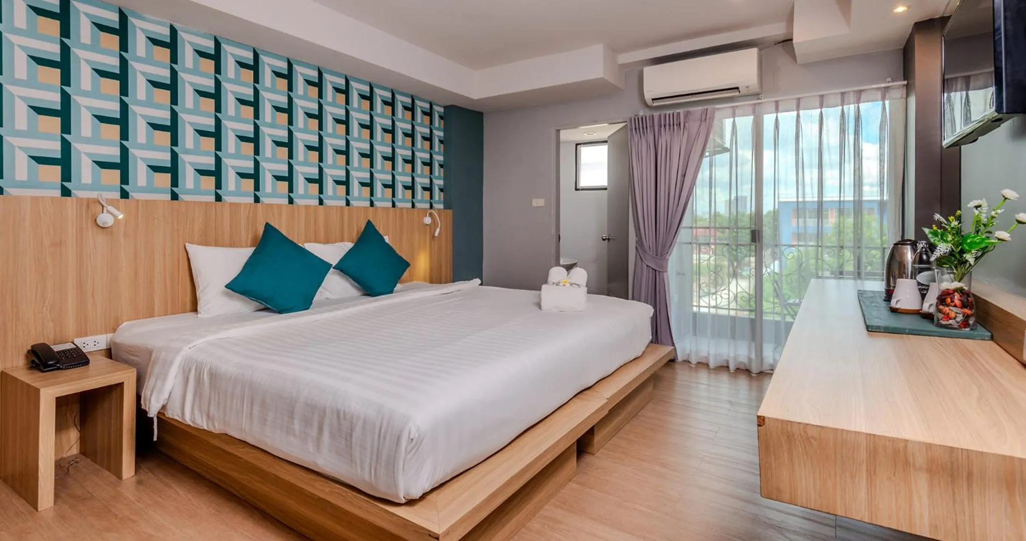 Bedroom, Bed in Theorie Hotel Sukhumvit 107 by Tolani - SHA Extra Plus