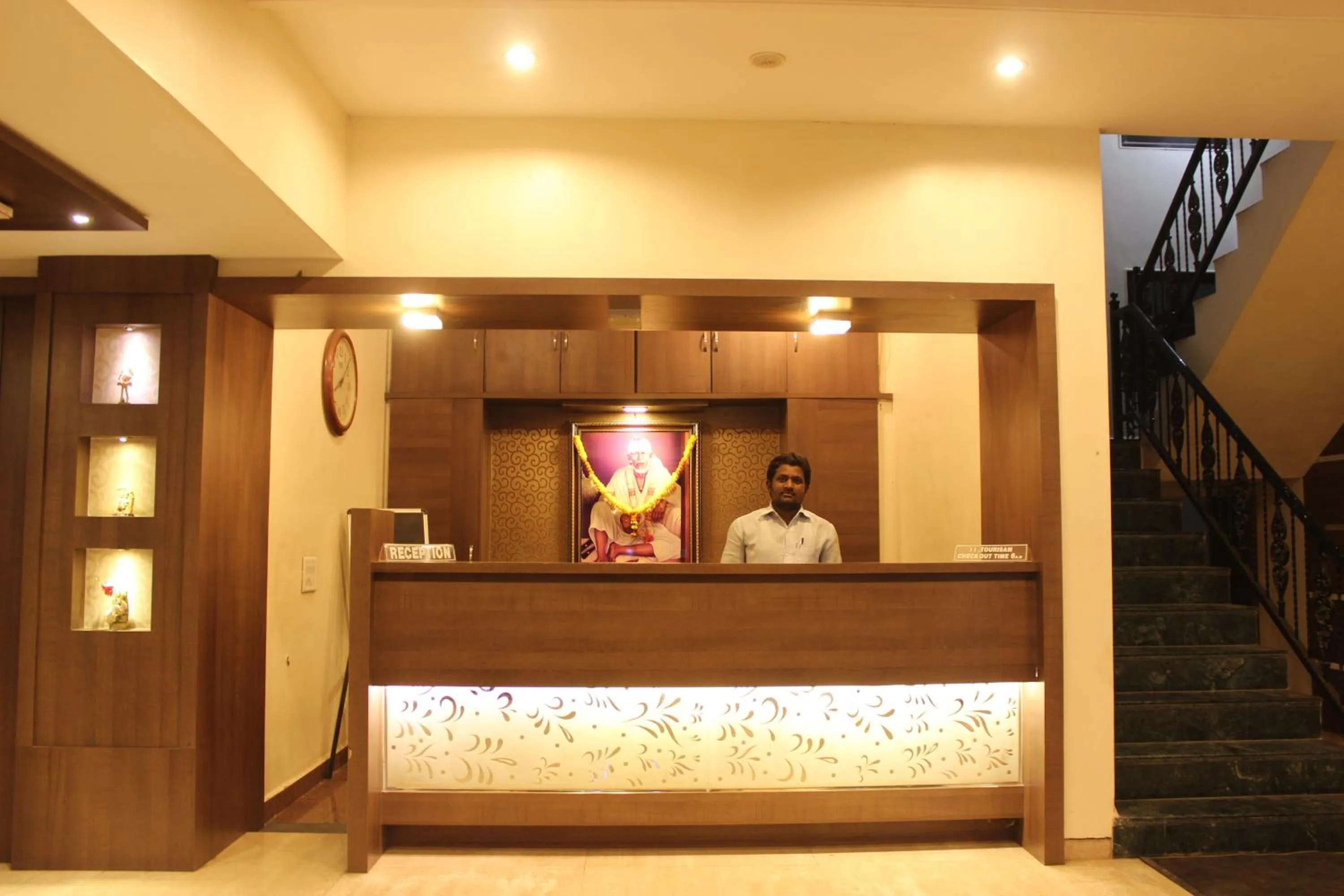 Lobby or reception in Hotel Laxmi Palace