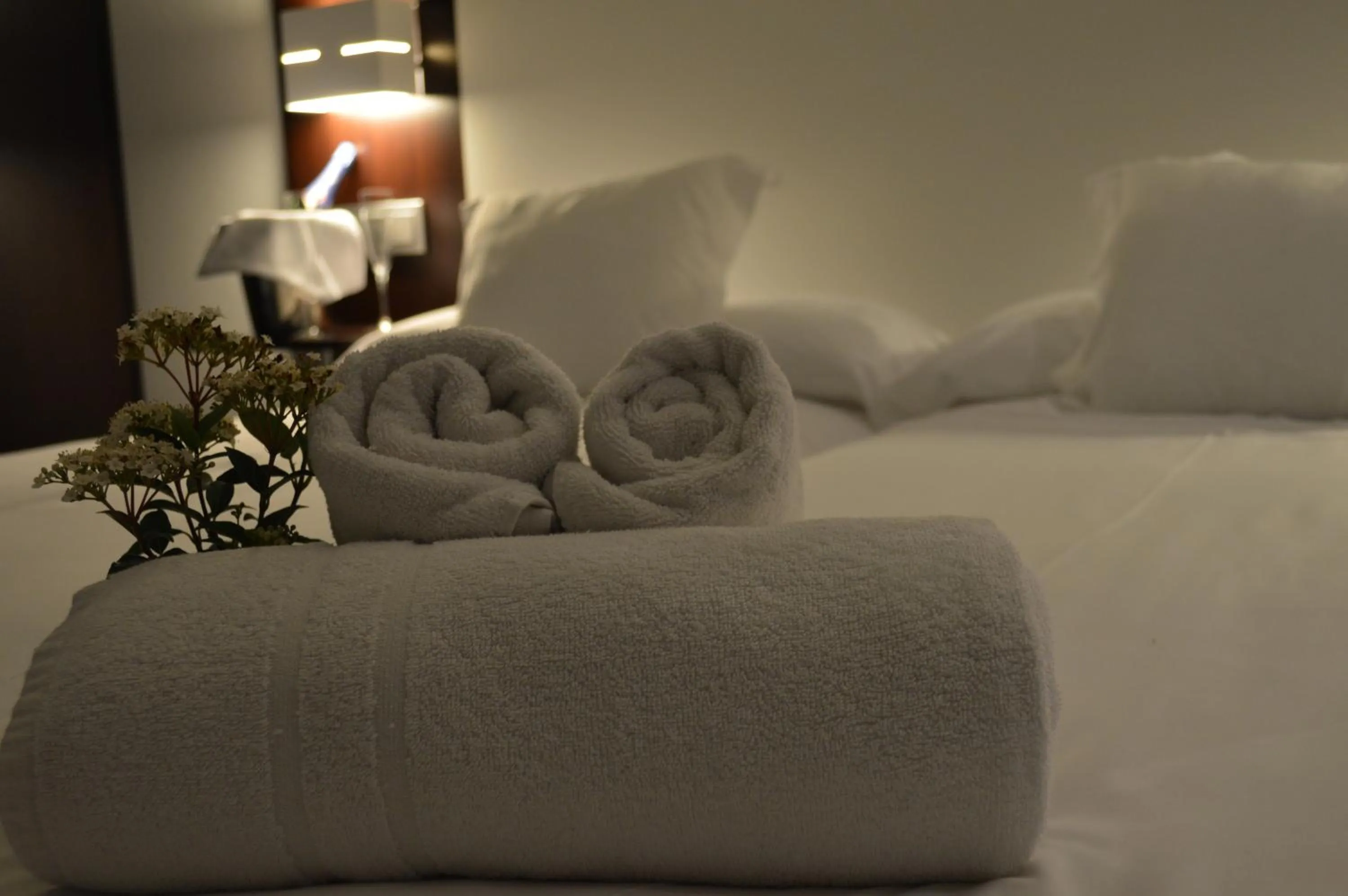 Bed in Hotel Rural Las Monteras