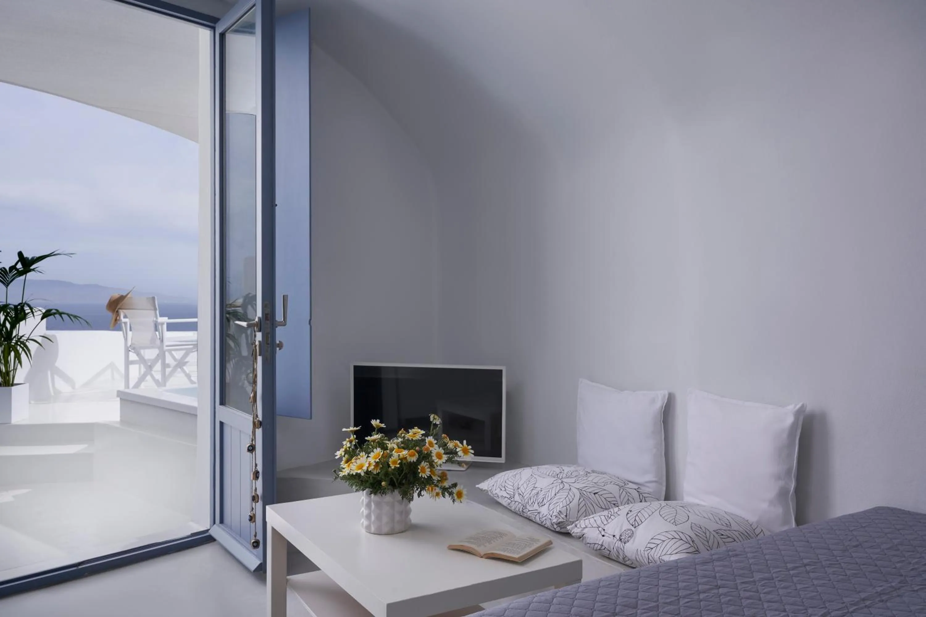 Living room, Bed in Fava Eco Suites