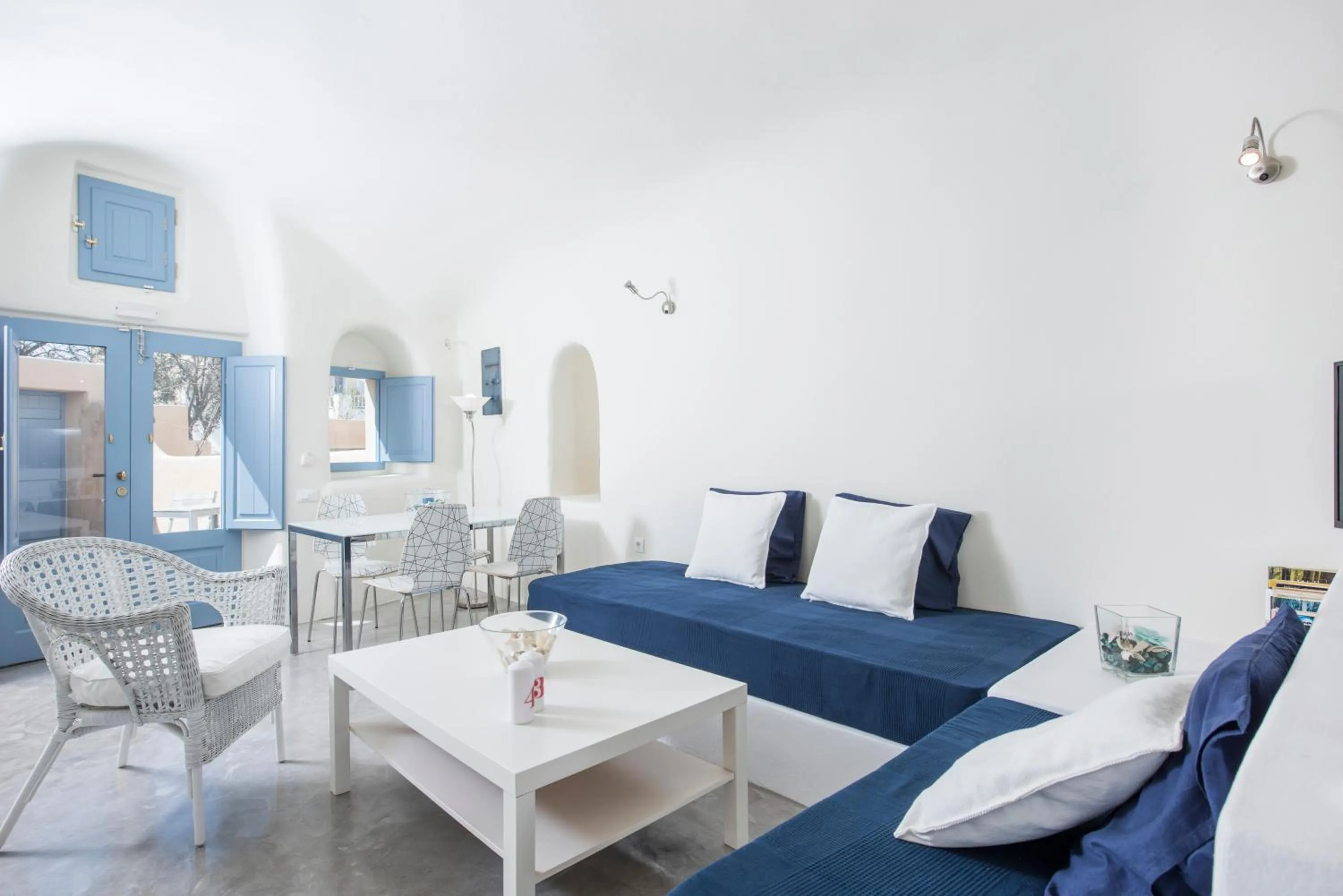 Living room, Bed in Fava Eco Suites