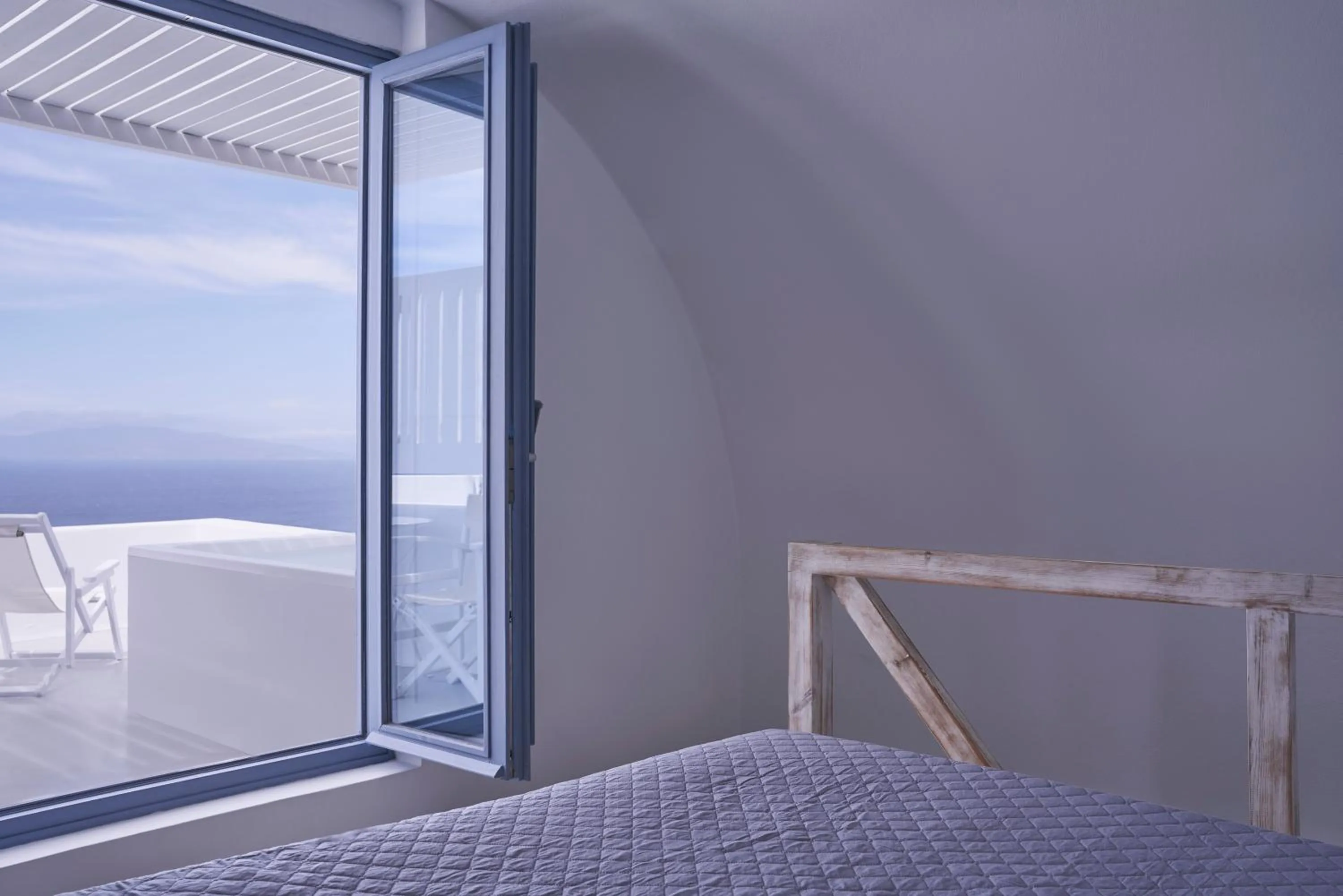 Balcony/Terrace, Bed in Fava Eco Suites