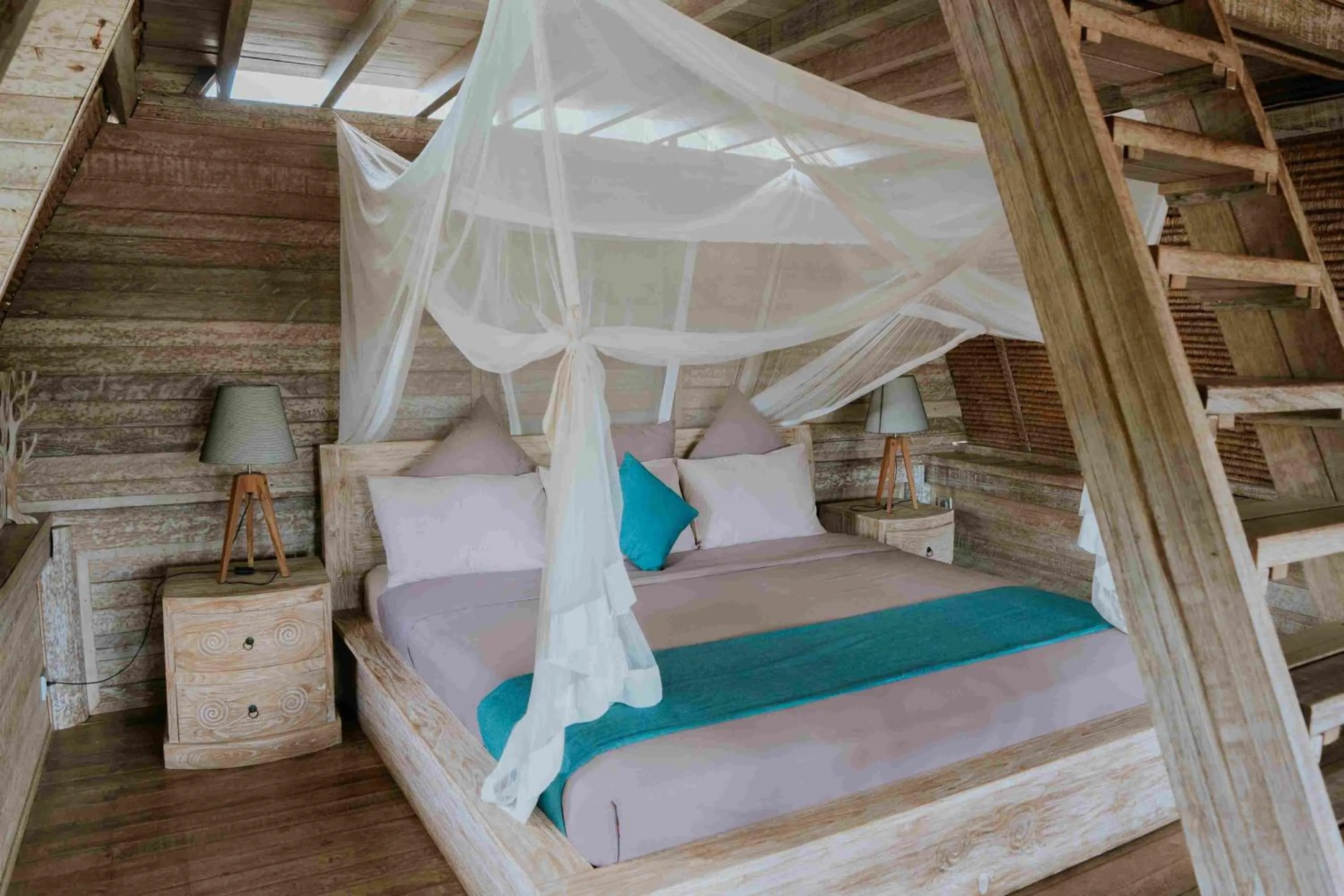 Bed in Le Yanandra Bali Resort