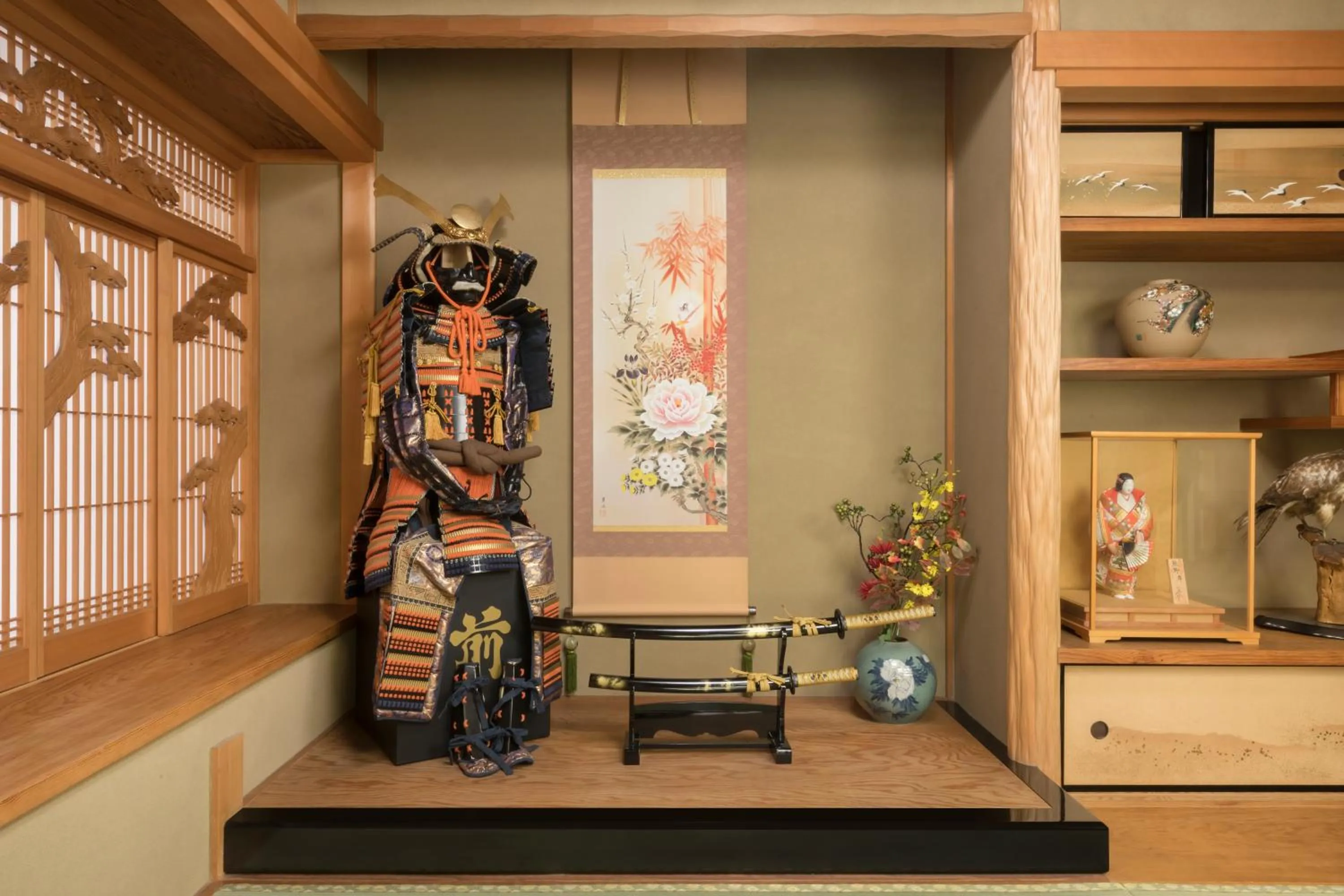 Decorative detail in Kyo-machiya Stay WAKA Fushimiinari