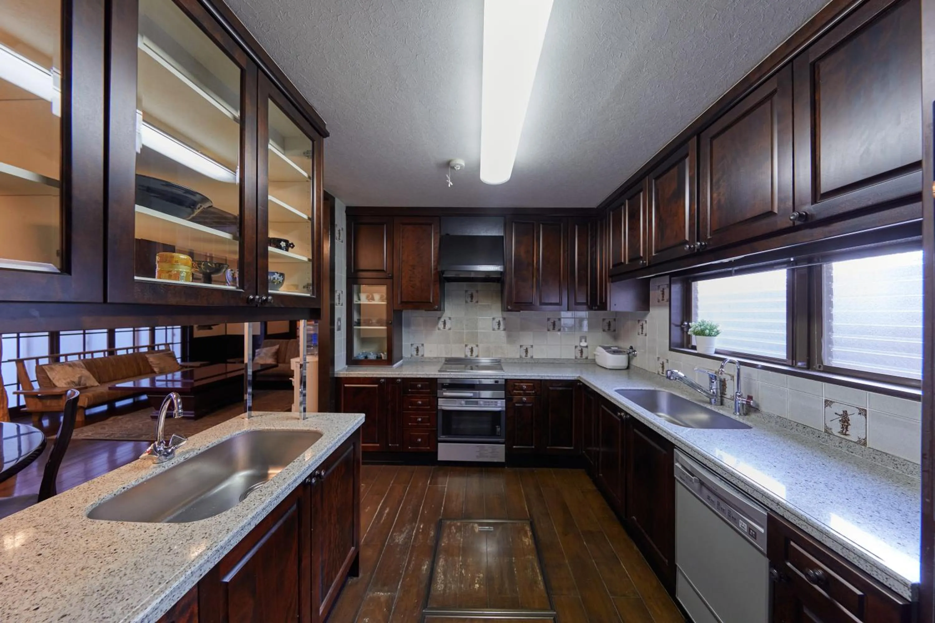 Kitchen or kitchenette in Kyo-machiya Stay WAKA Fushimiinari