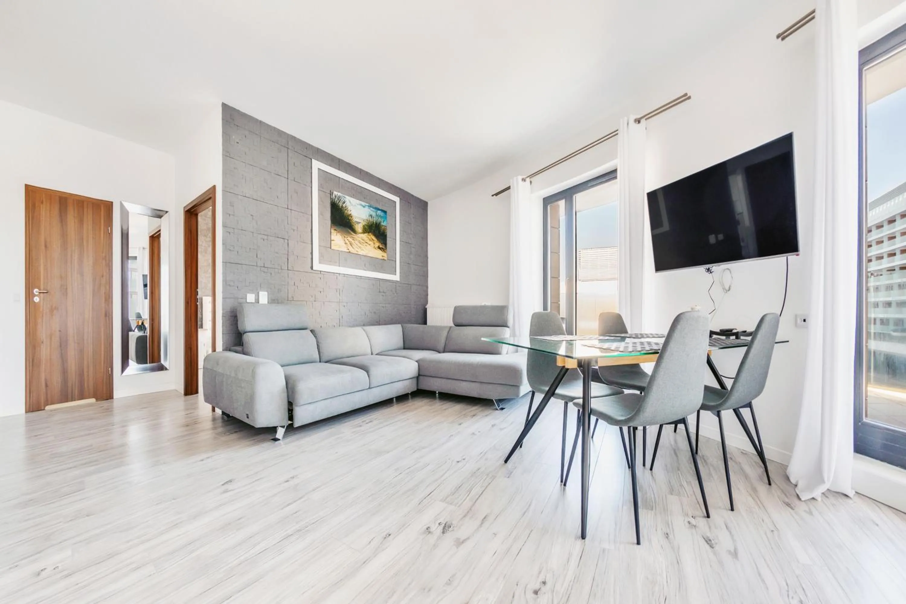 Living room in Baltic Park Molo, Sun & Snow