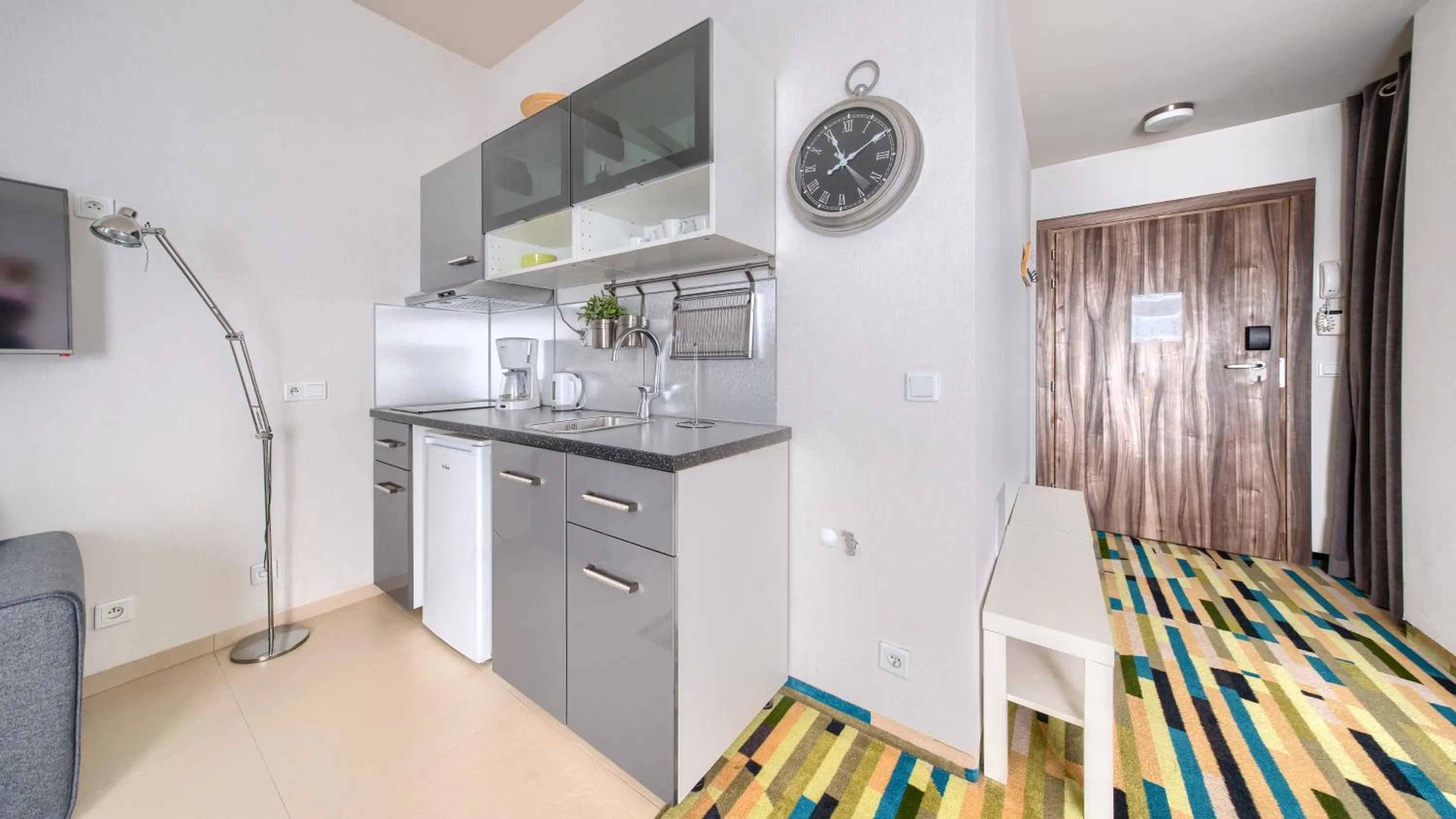 Kitchen or kitchenette in Baltic Park Molo, Sun & Snow