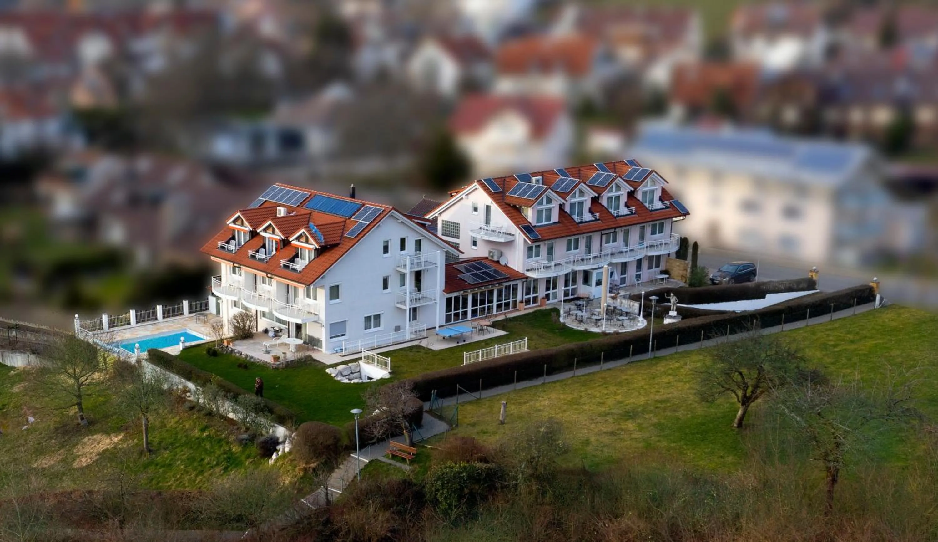 Bird's eye view in Sporthotel Schönblick